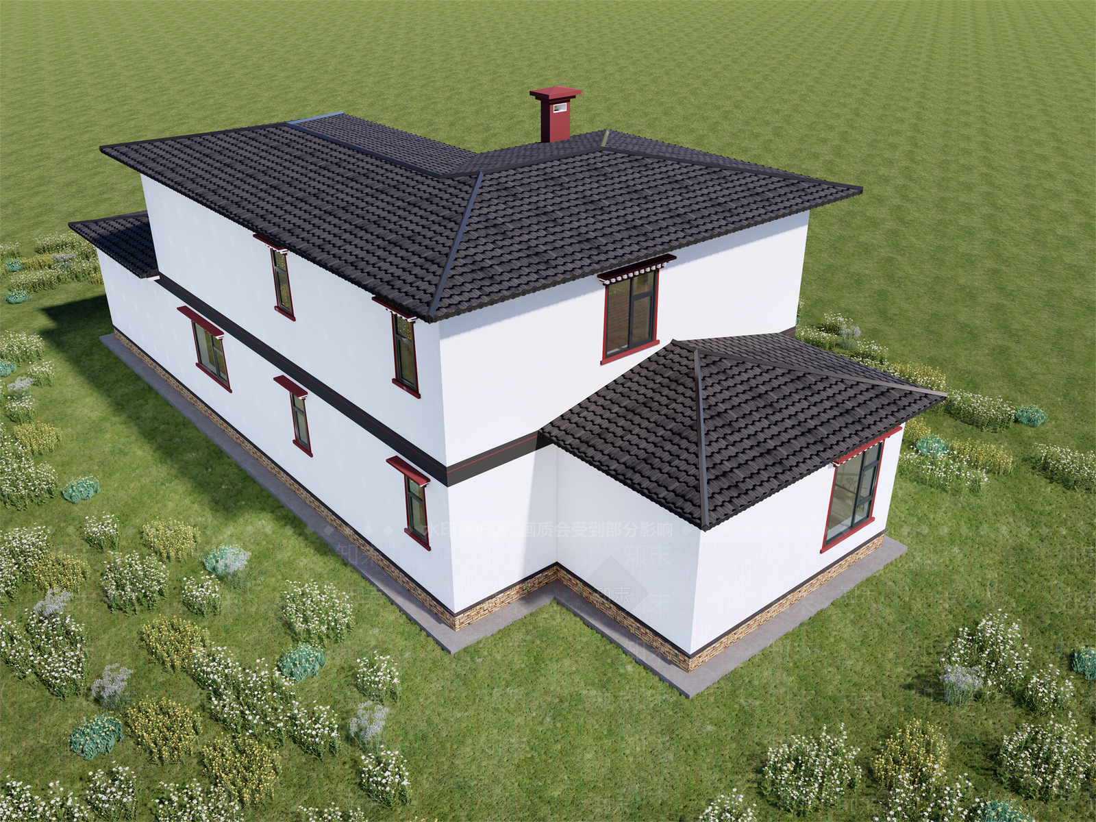 现代风格建筑SU模型下载【ID:1173747457】
