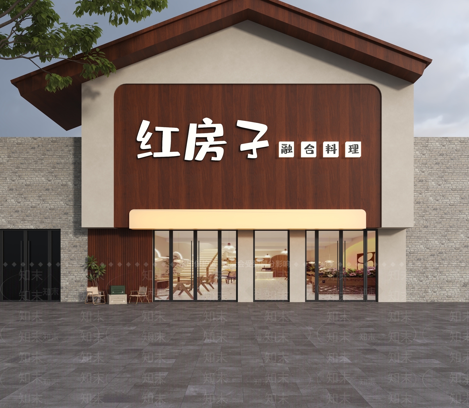 中古门头3D模型下载【ID:1173747576】
