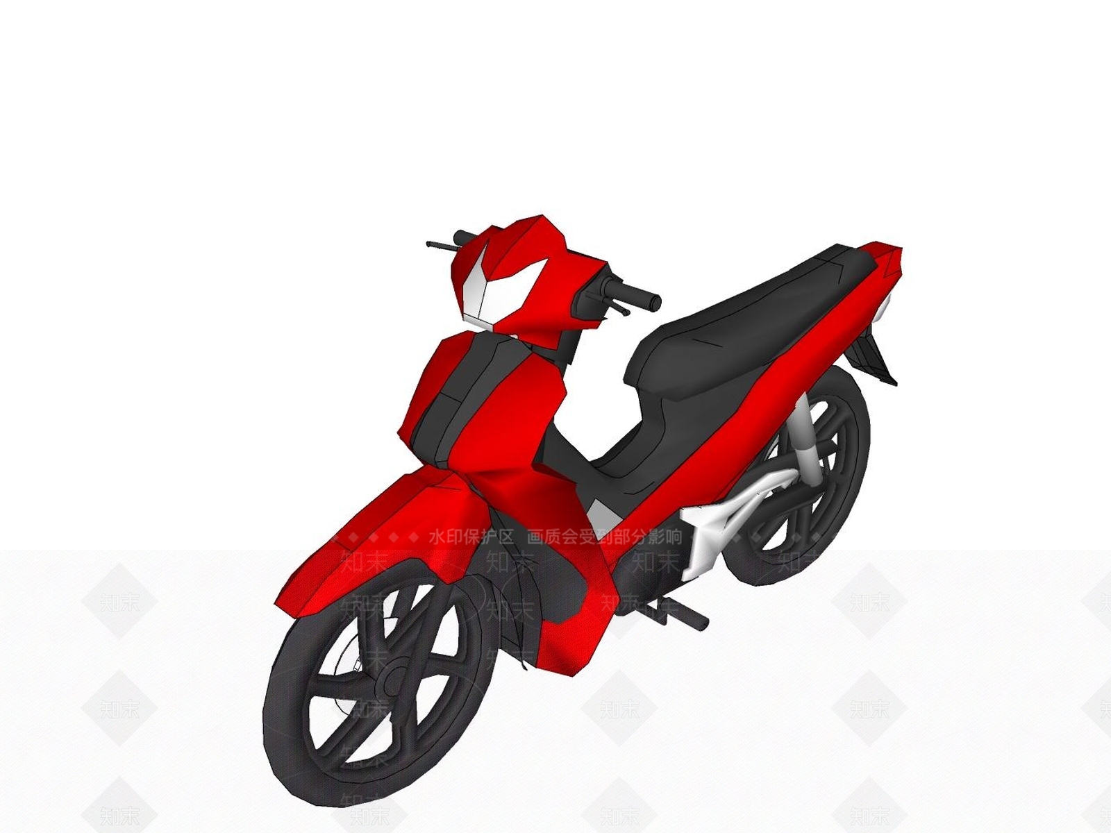 摩托车SU模型下载【ID:1173749139】