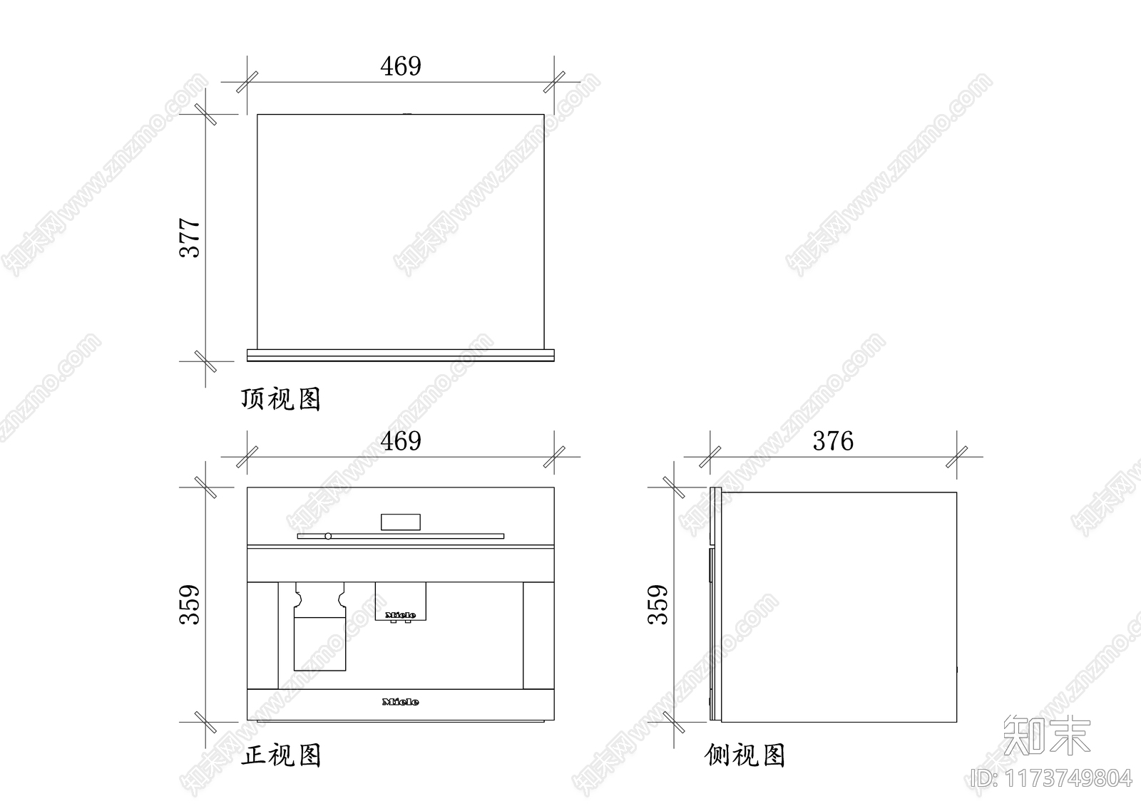 现代厨房设施cad施工图下载【ID:1173749804】