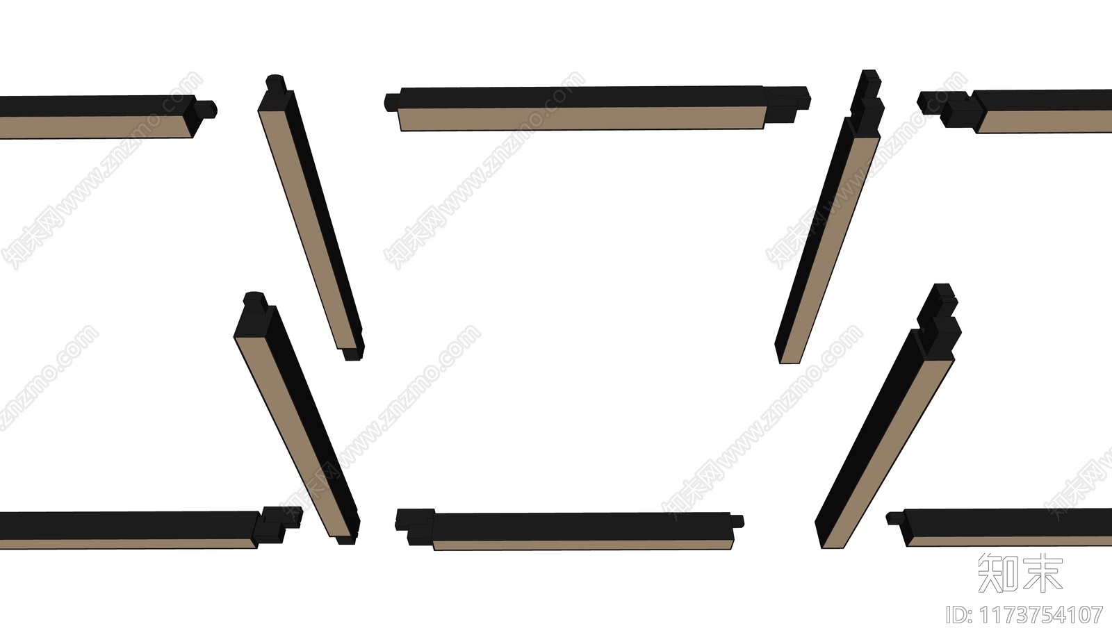 现代其他灯具SU模型下载【ID:1173754107】