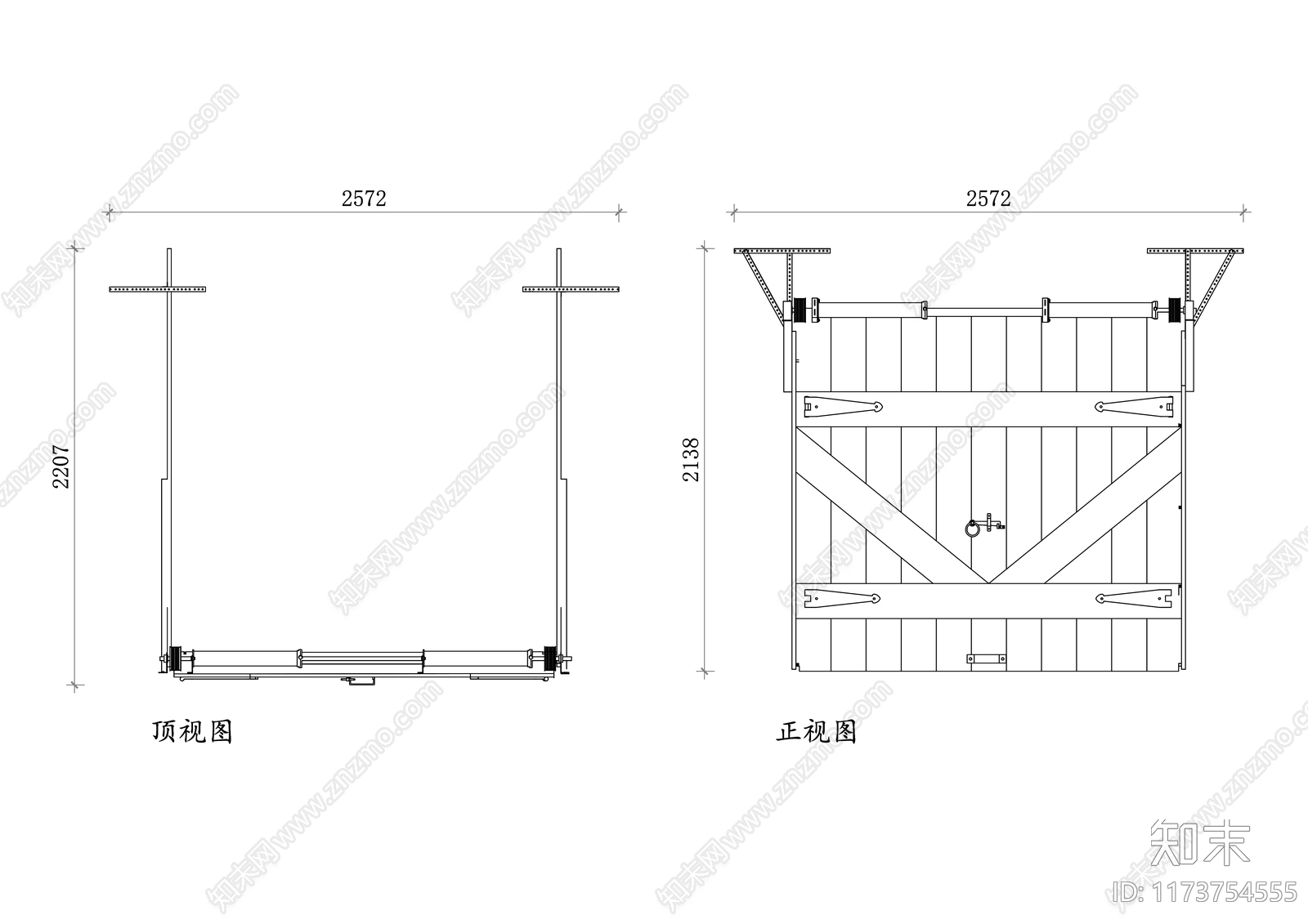 现代庭院cad施工图下载【ID:1173754555】
