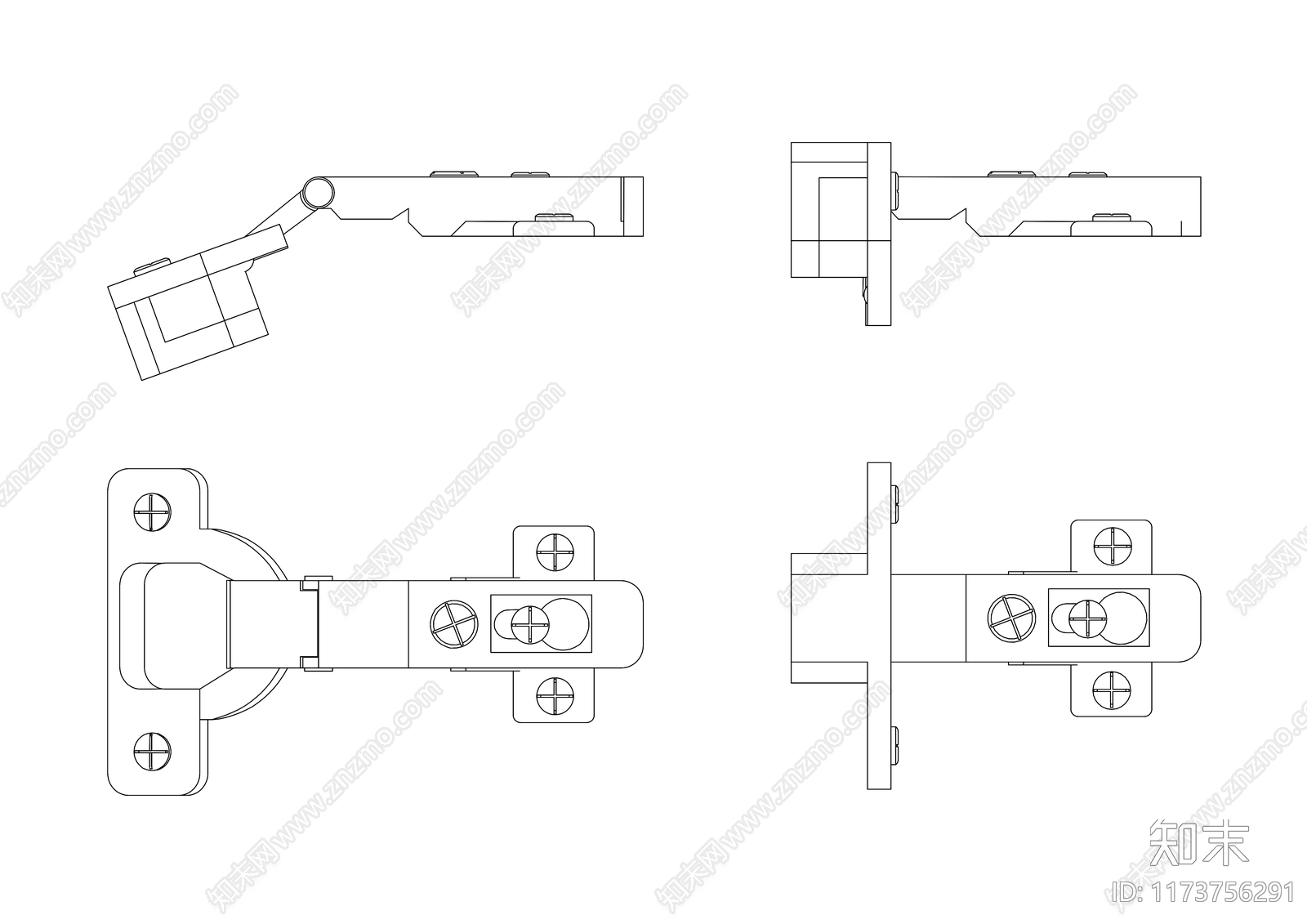 现代五金管件施工图下载【ID:1173756291】