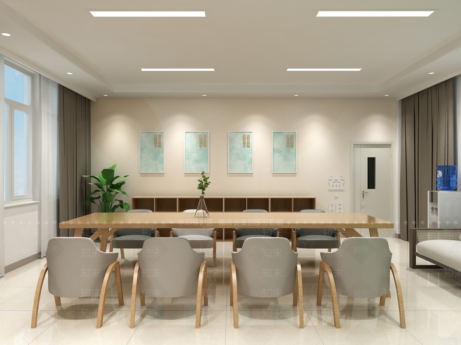 现代会议室SU模型下载【ID:1173758178】