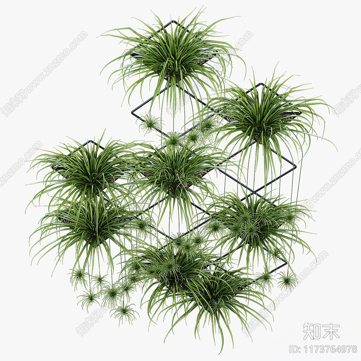 绿植墙3D模型下载【ID:1173764978】