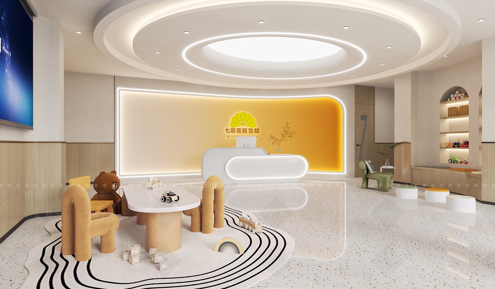 现代酒店大堂3D模型下载【ID:1214784549】