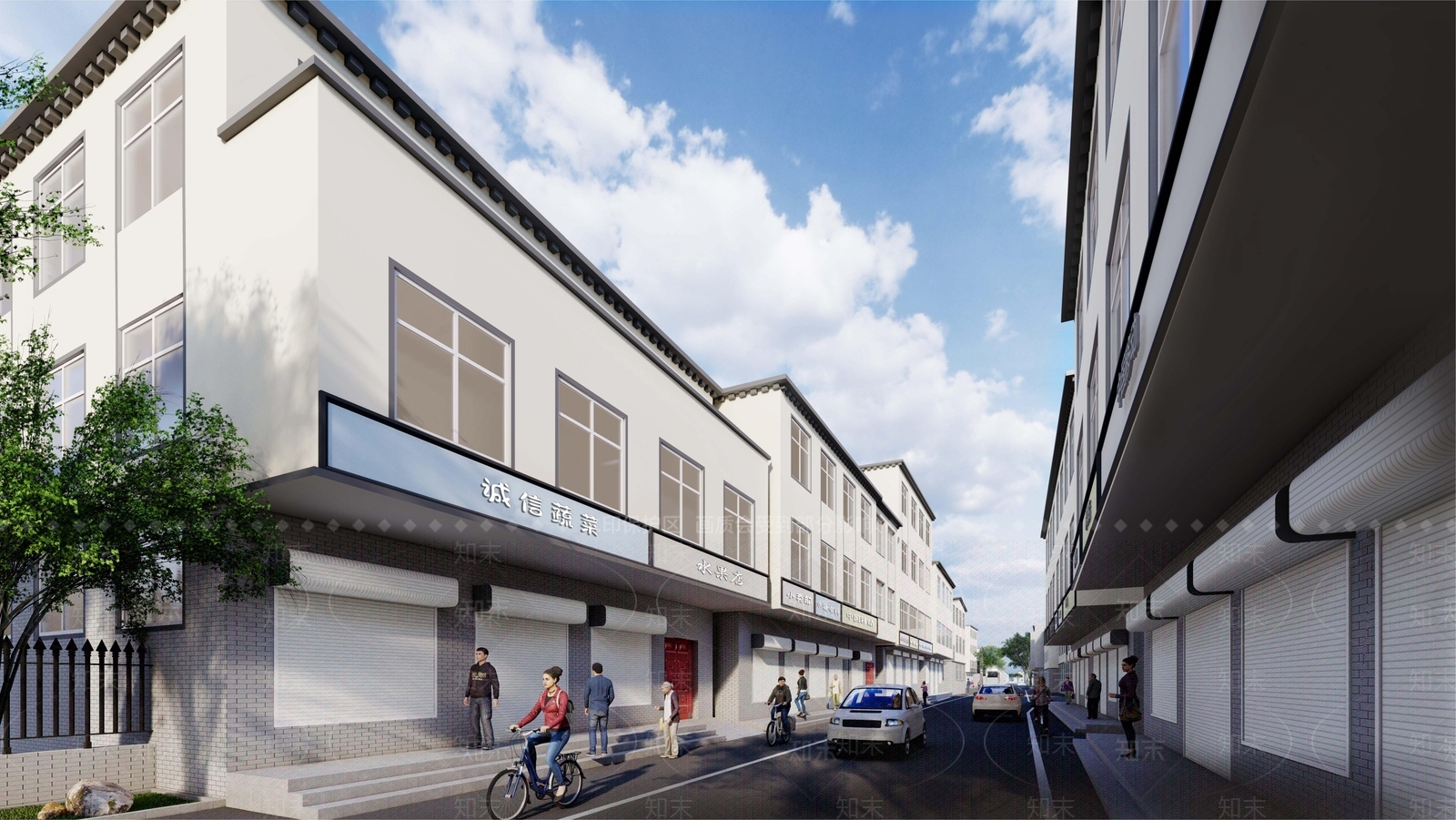 现代新中式乡村民房SU模型下载【ID:1173787284】