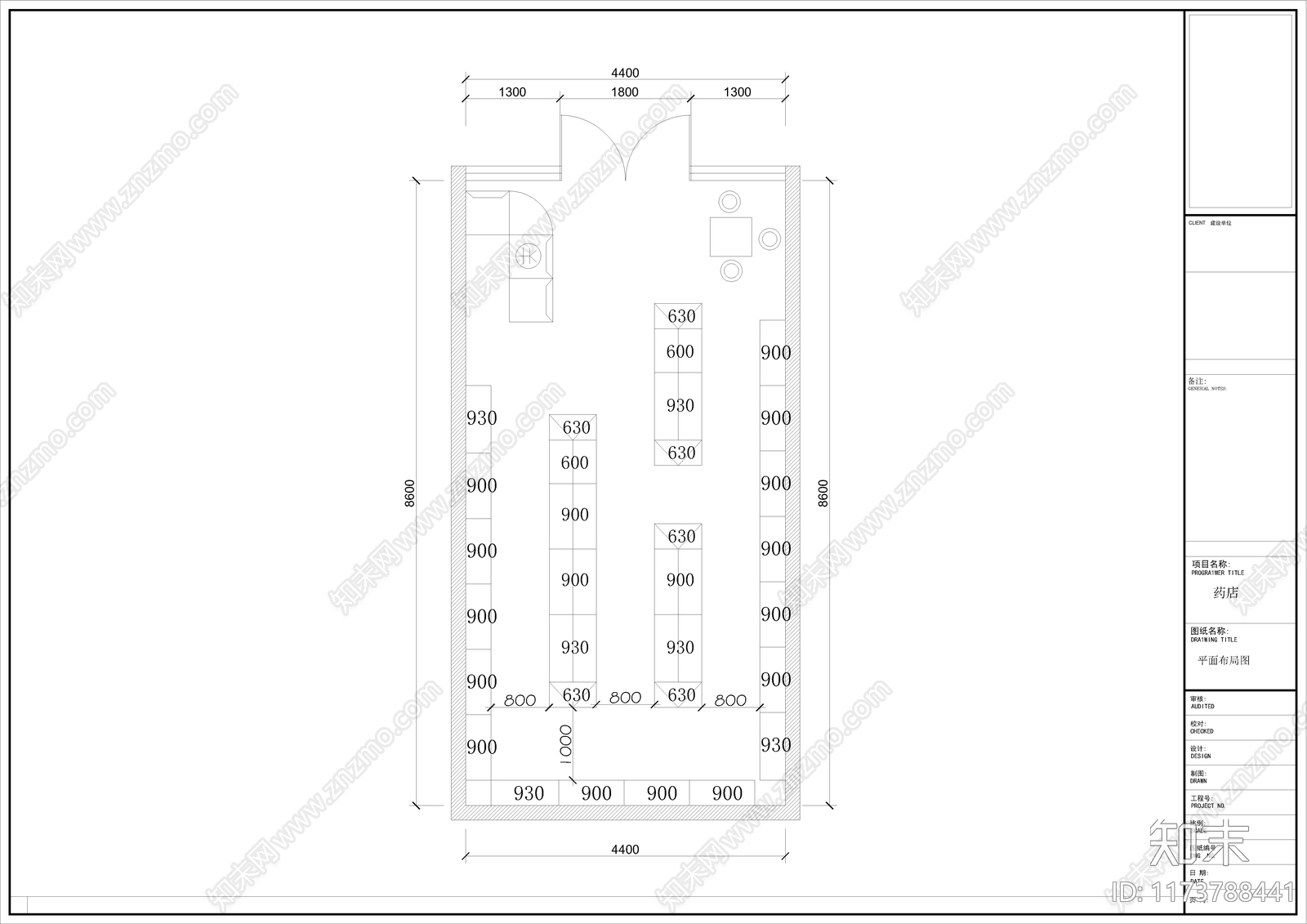 现代其他商业空间cad施工图下载【ID:1173788441】