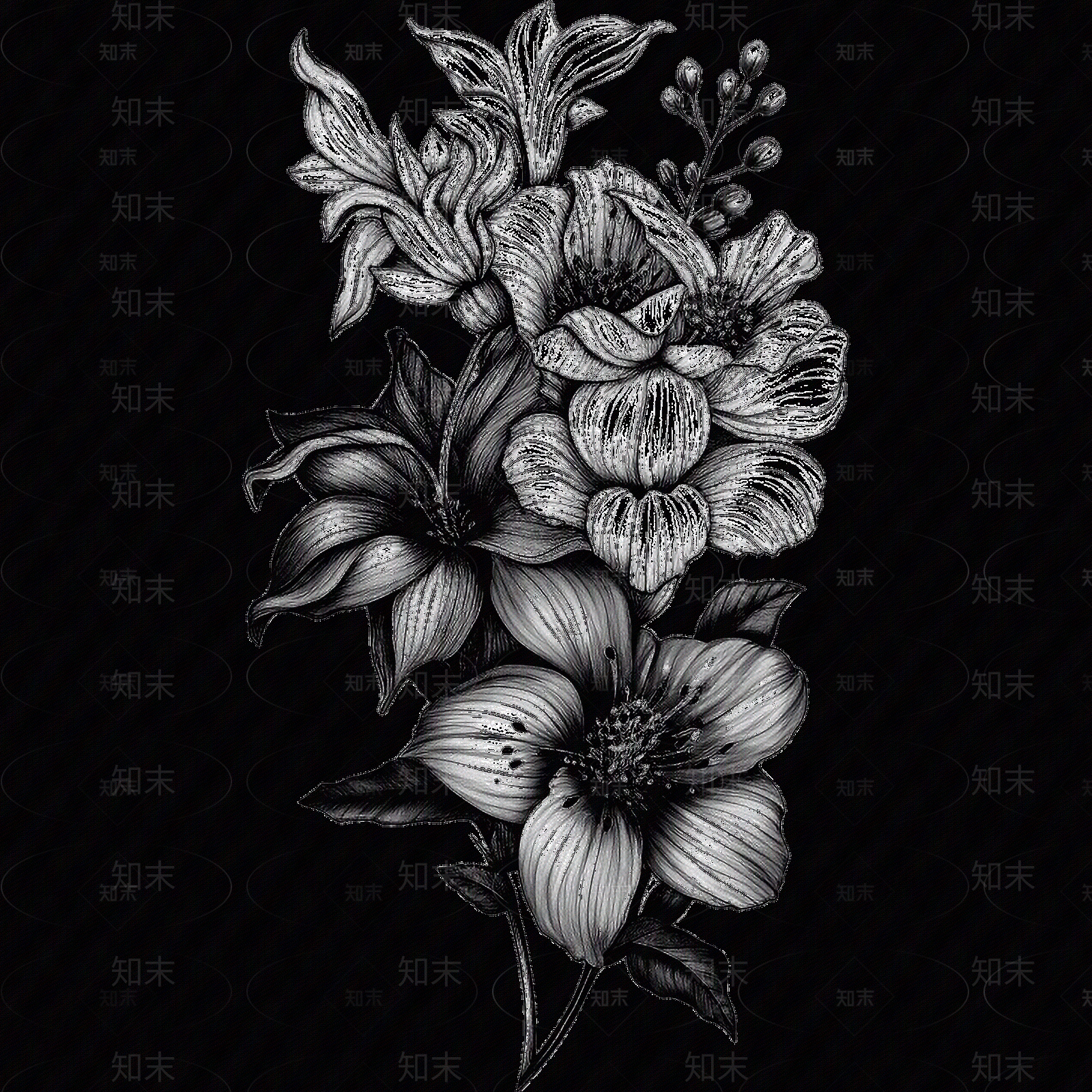 黑白凹凸贴图下载【ID:1173789835】