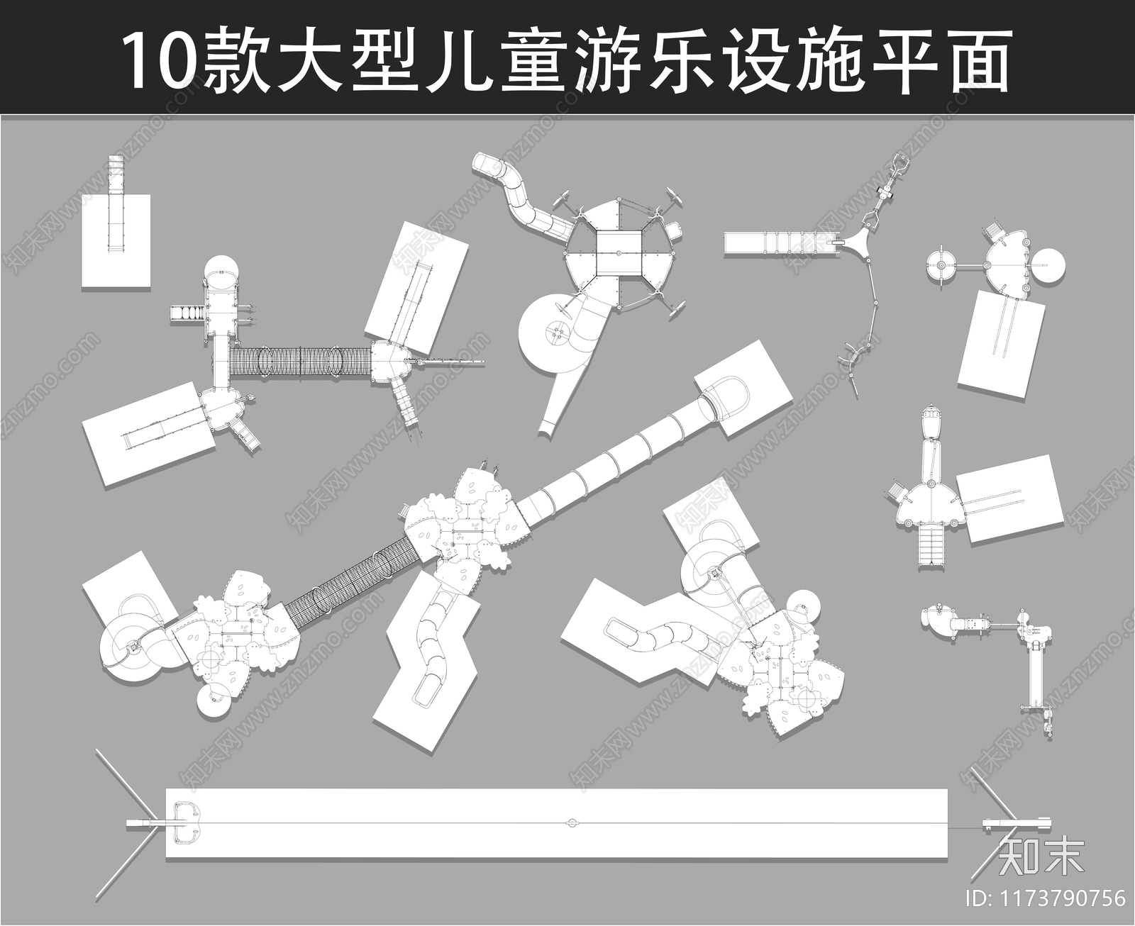 现代儿童乐园施工图下载【ID:1173790756】