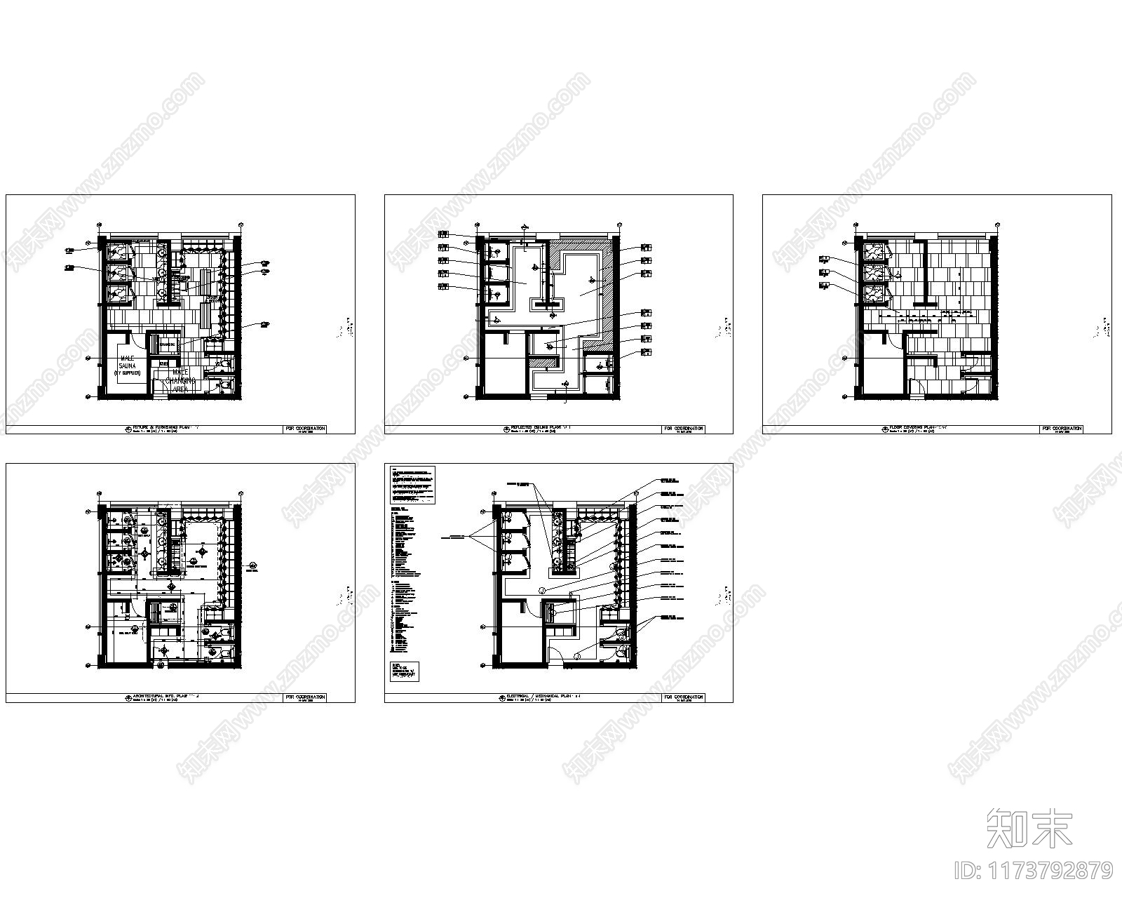现代其他休闲娱乐空间cad施工图下载【ID:1173792879】