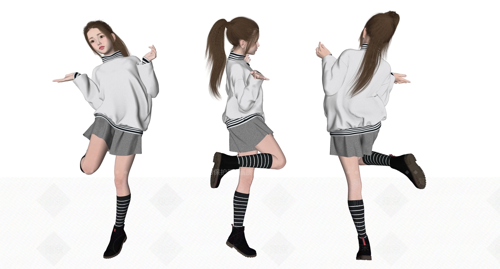 女人SU模型下载【ID:1173795613】