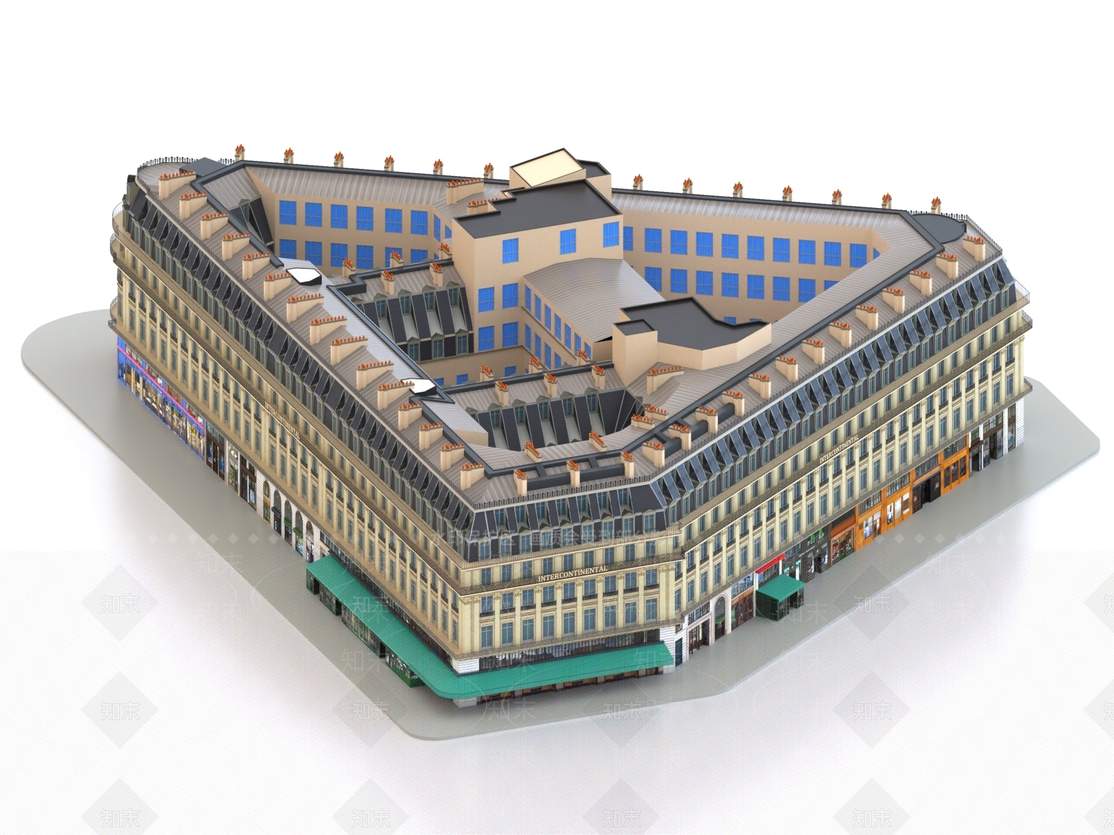 现代欧式其他商业建筑3D模型下载【ID:1173794005】