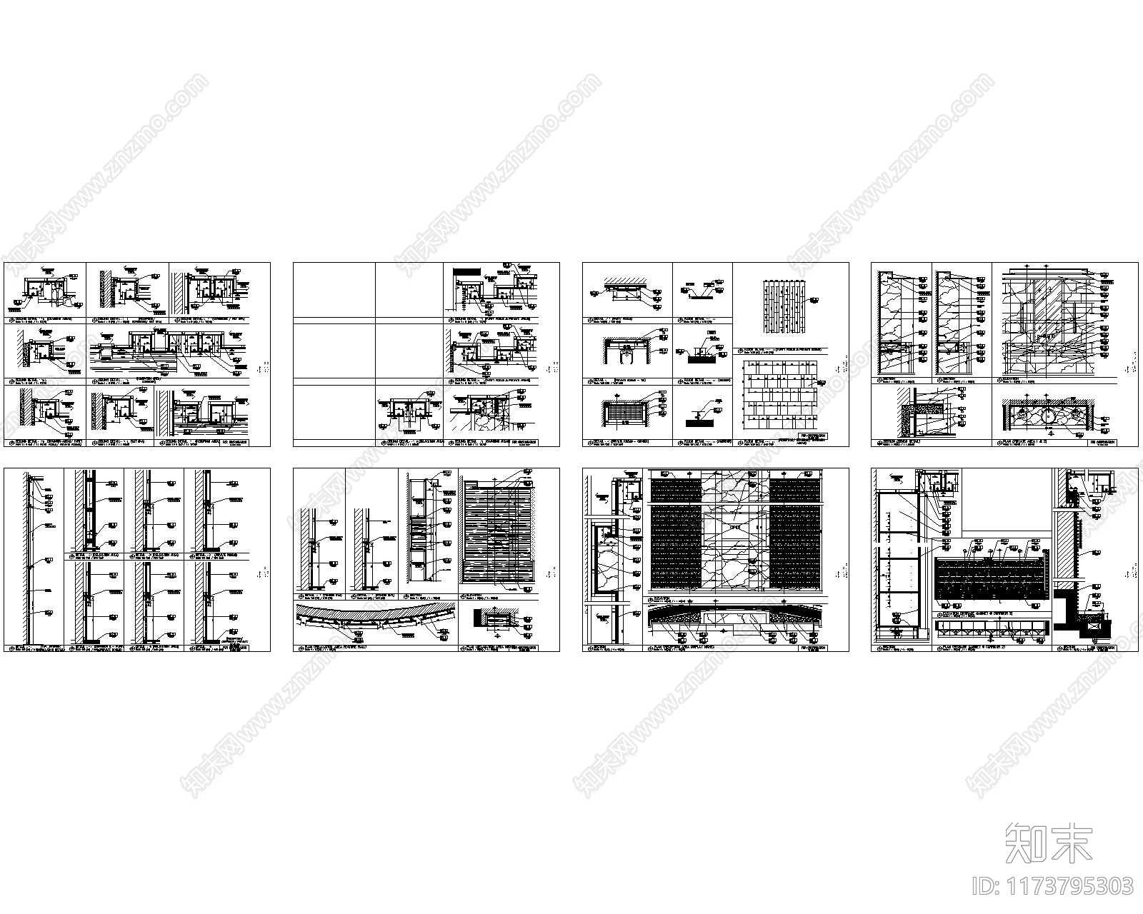 现代其他休闲娱乐空间cad施工图下载【ID:1173795303】