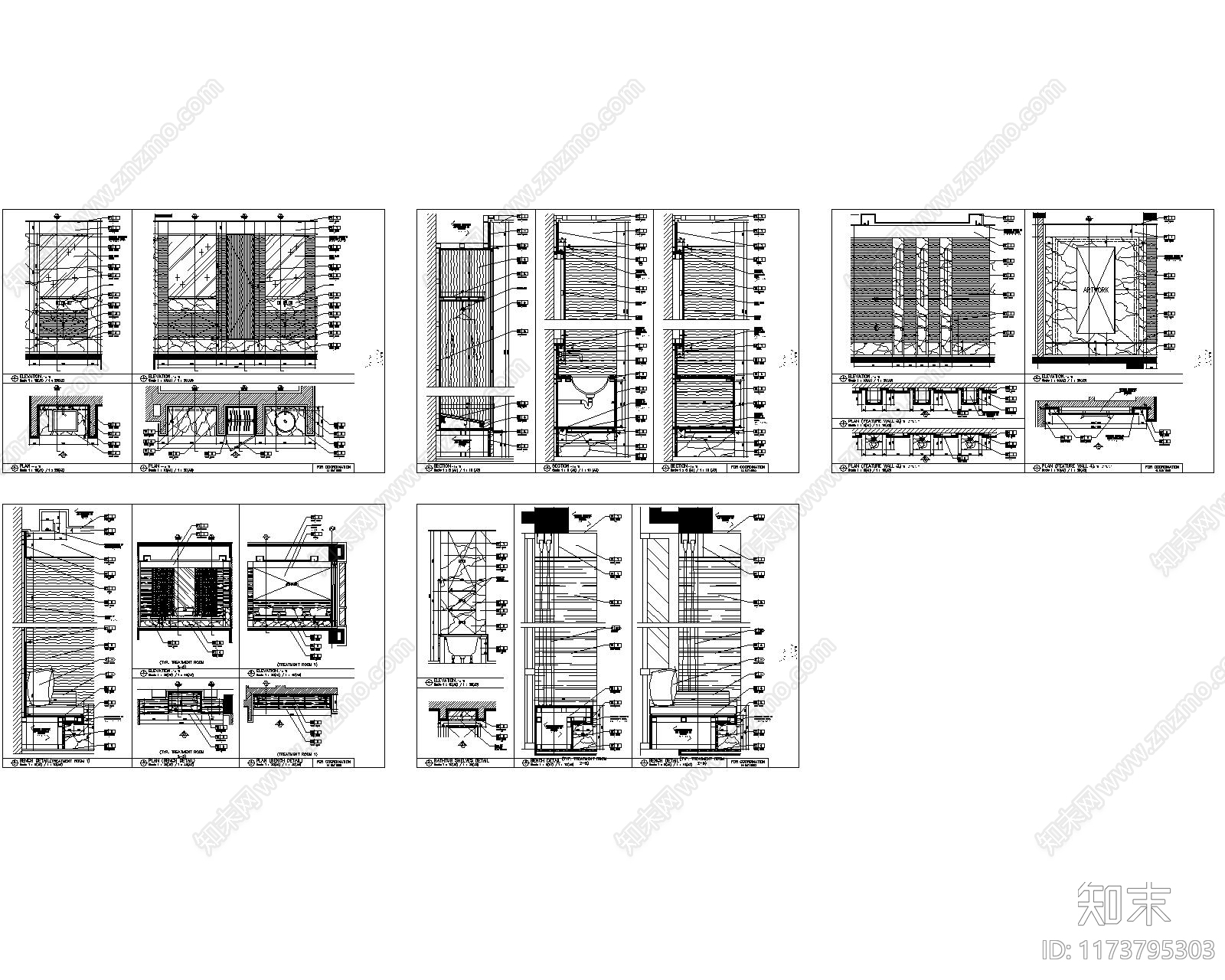 现代其他休闲娱乐空间cad施工图下载【ID:1173795303】