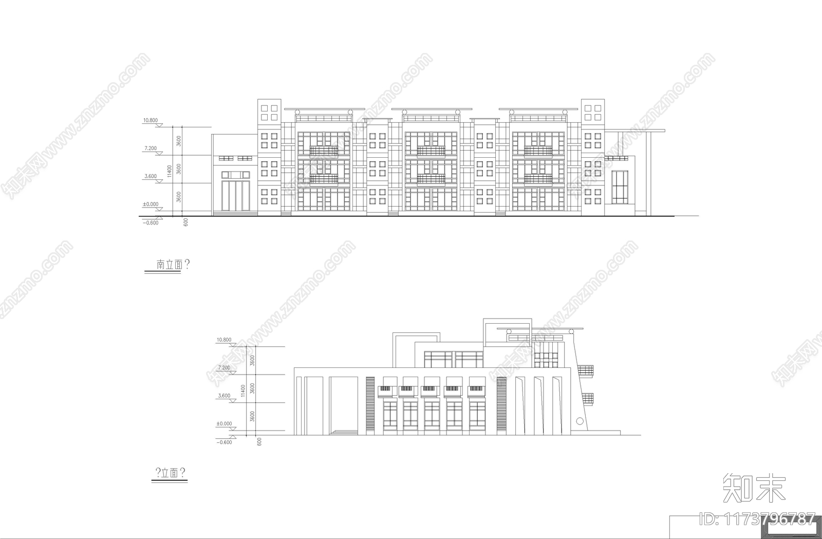 现代幼儿园建筑cad施工图下载【ID:1173796787】