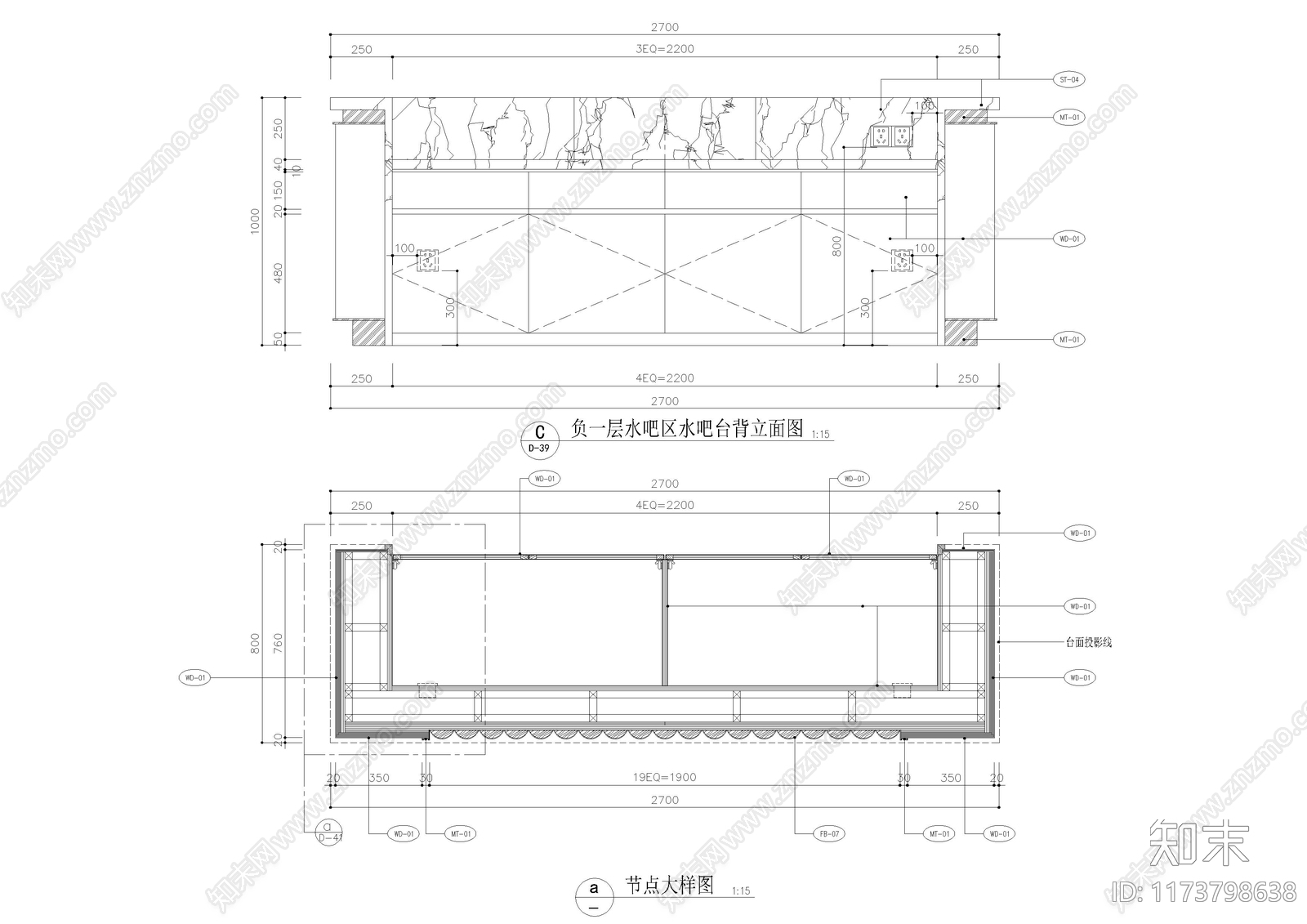 现代家具节点详图cad施工图下载【ID:1173798638】