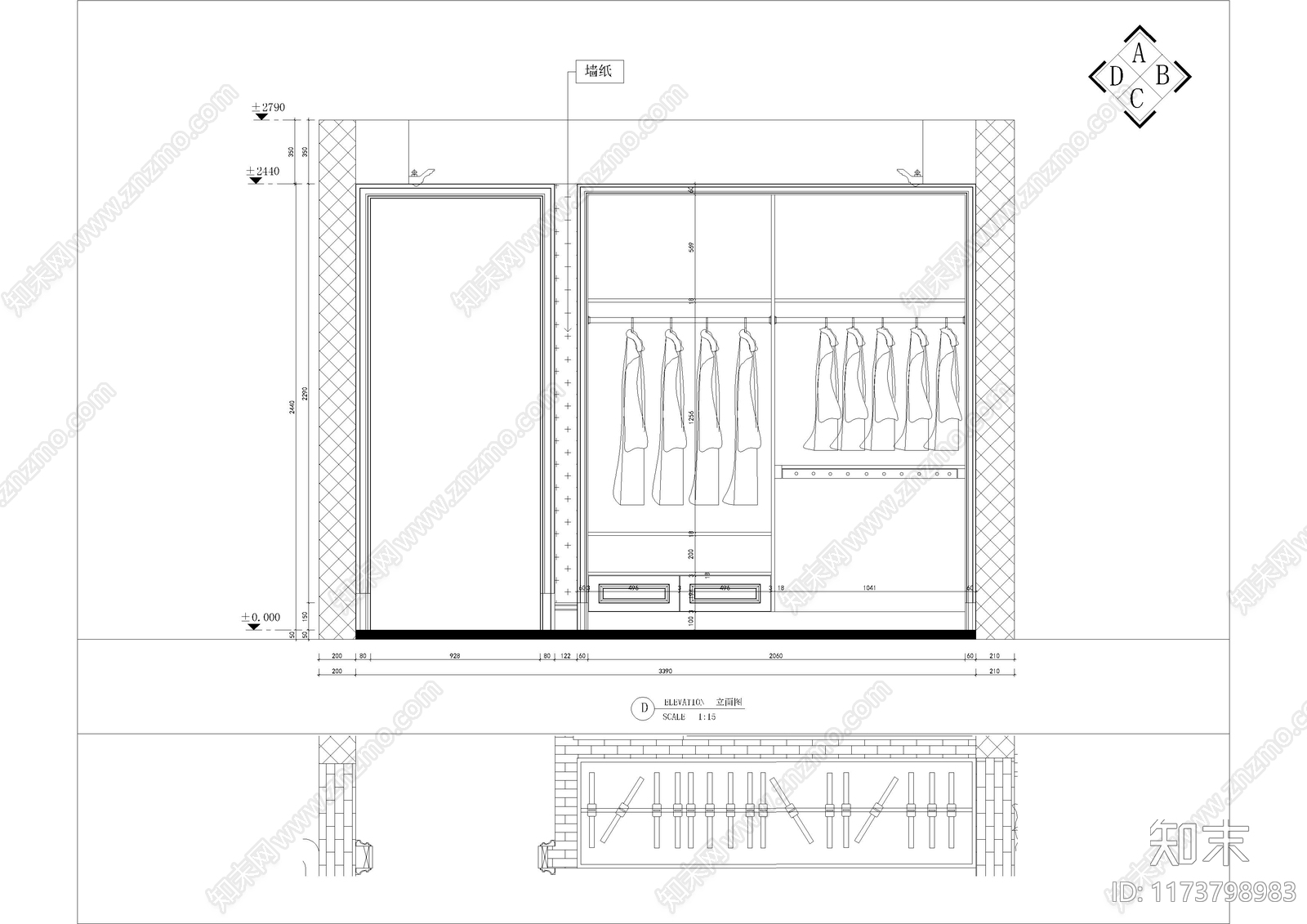 现代家具节点详图cad施工图下载【ID:1173798983】