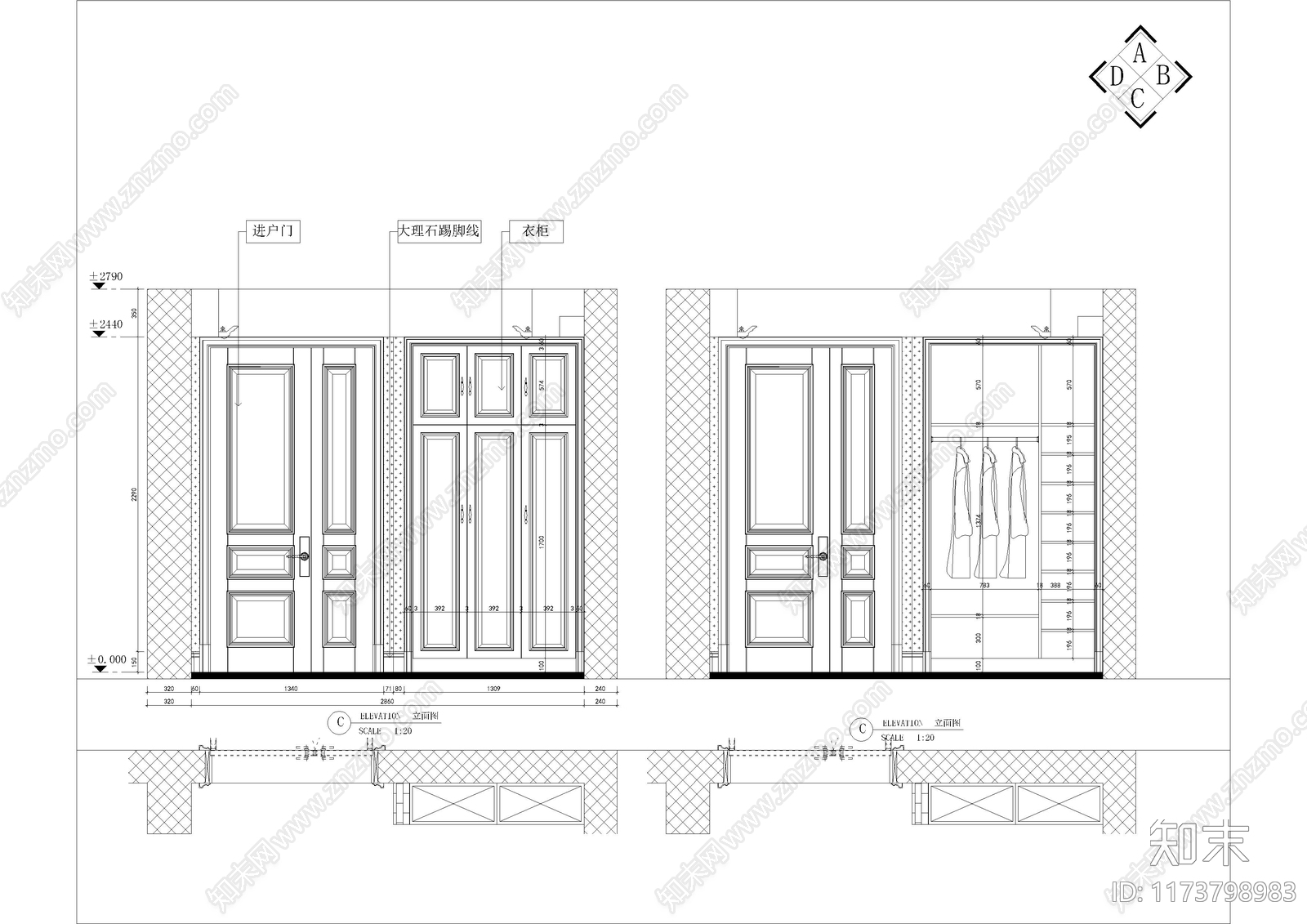 现代家具节点详图cad施工图下载【ID:1173798983】