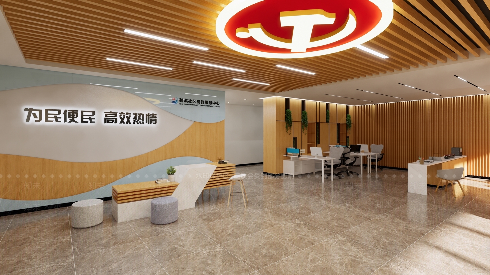 现代极简其他办公区域SU模型下载【ID:1173799954】