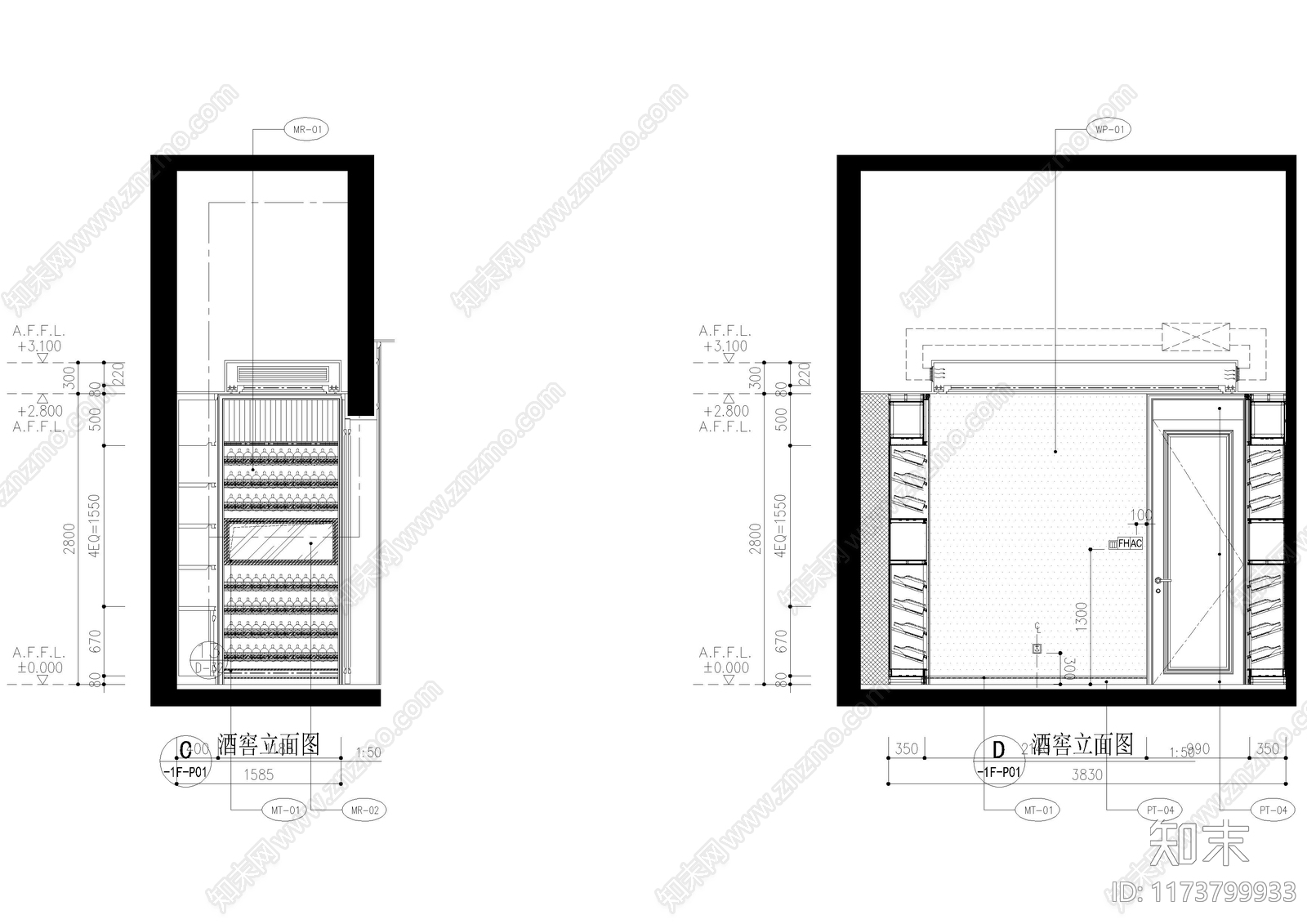 现代家具节点详图cad施工图下载【ID:1173799933】