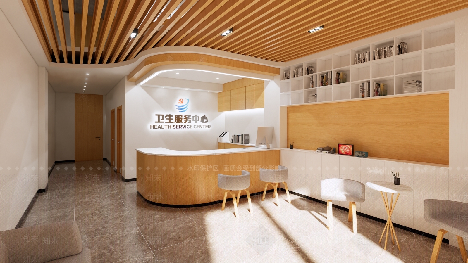 现代极简医院SU模型下载【ID:1173800674】