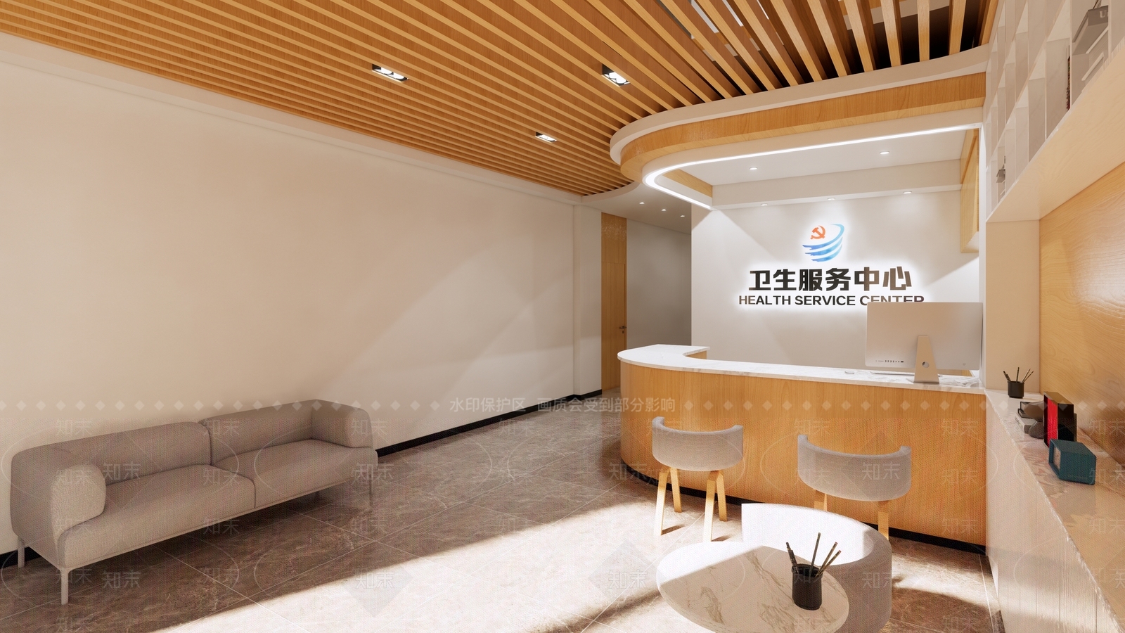 现代极简医院SU模型下载【ID:1173800674】