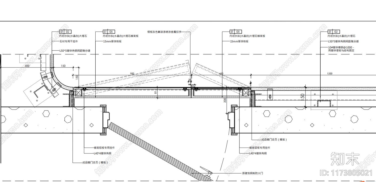 现代整体办公空间cad施工图下载【ID:1173805021】