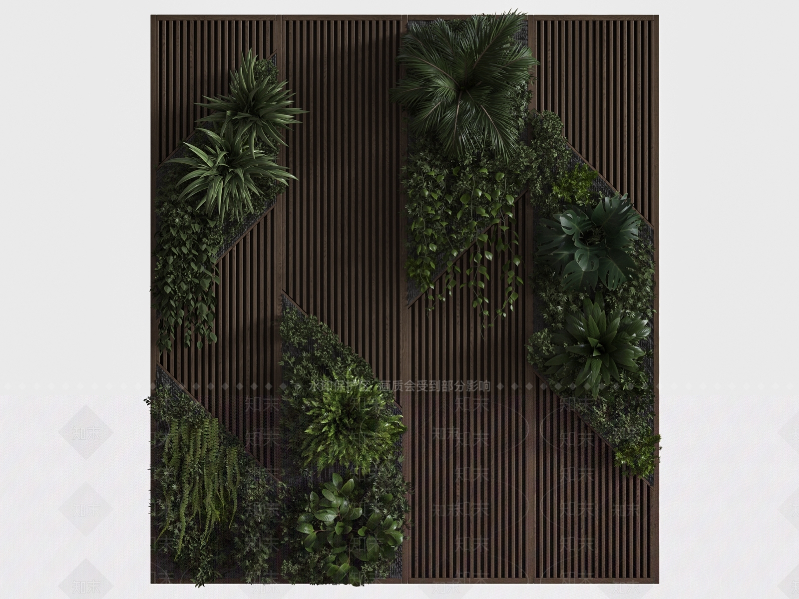 绿植墙3D模型下载【ID:1173810710】