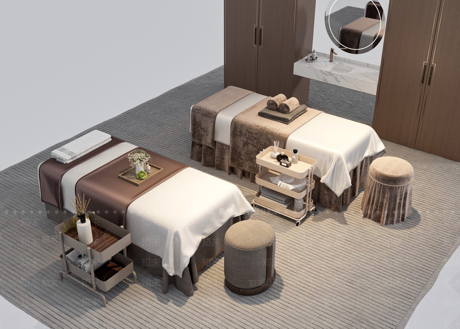 现代其他床具SU模型下载【ID:1173816310】