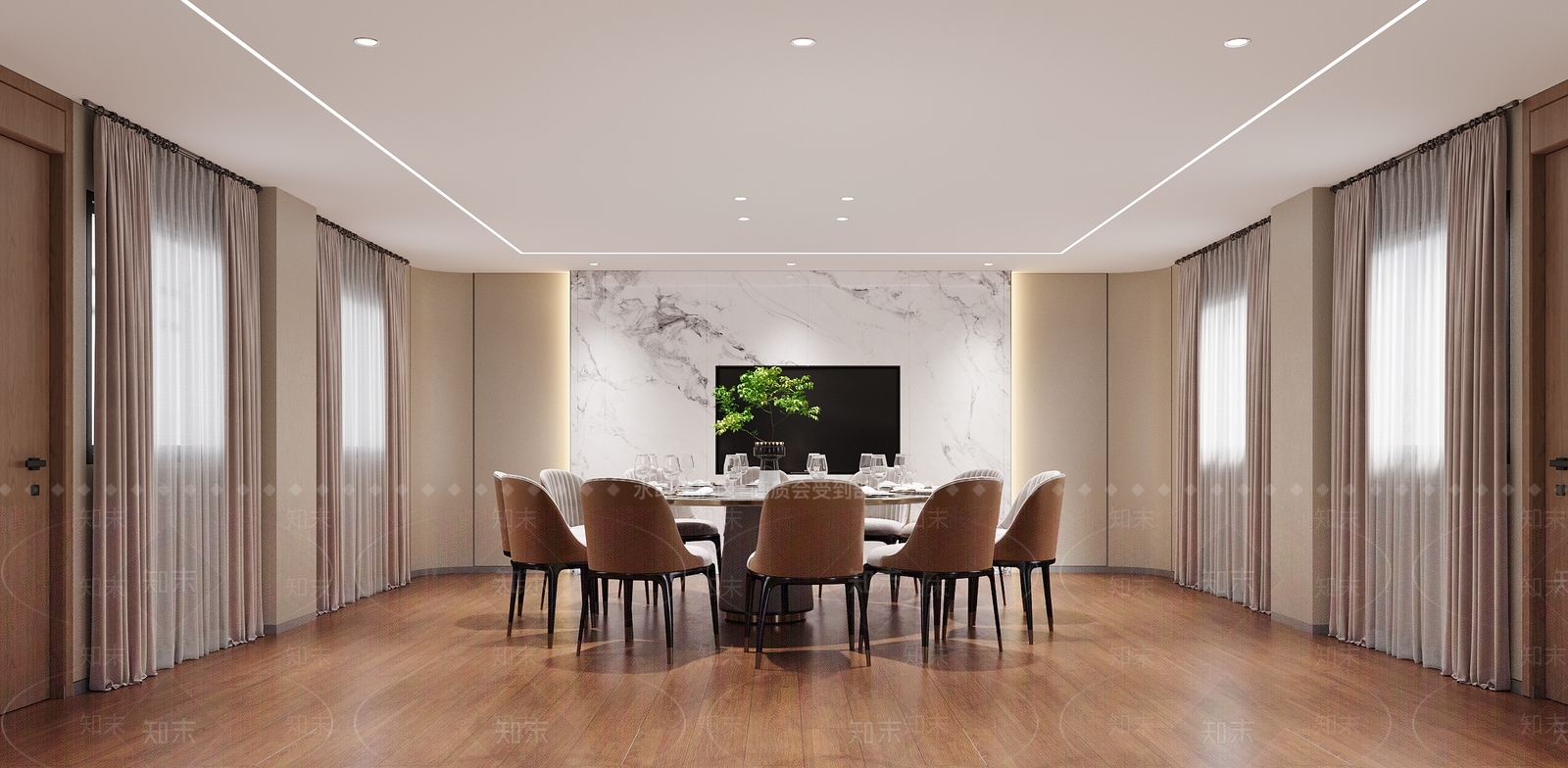 现代包厢3D模型下载【ID:1173816585】