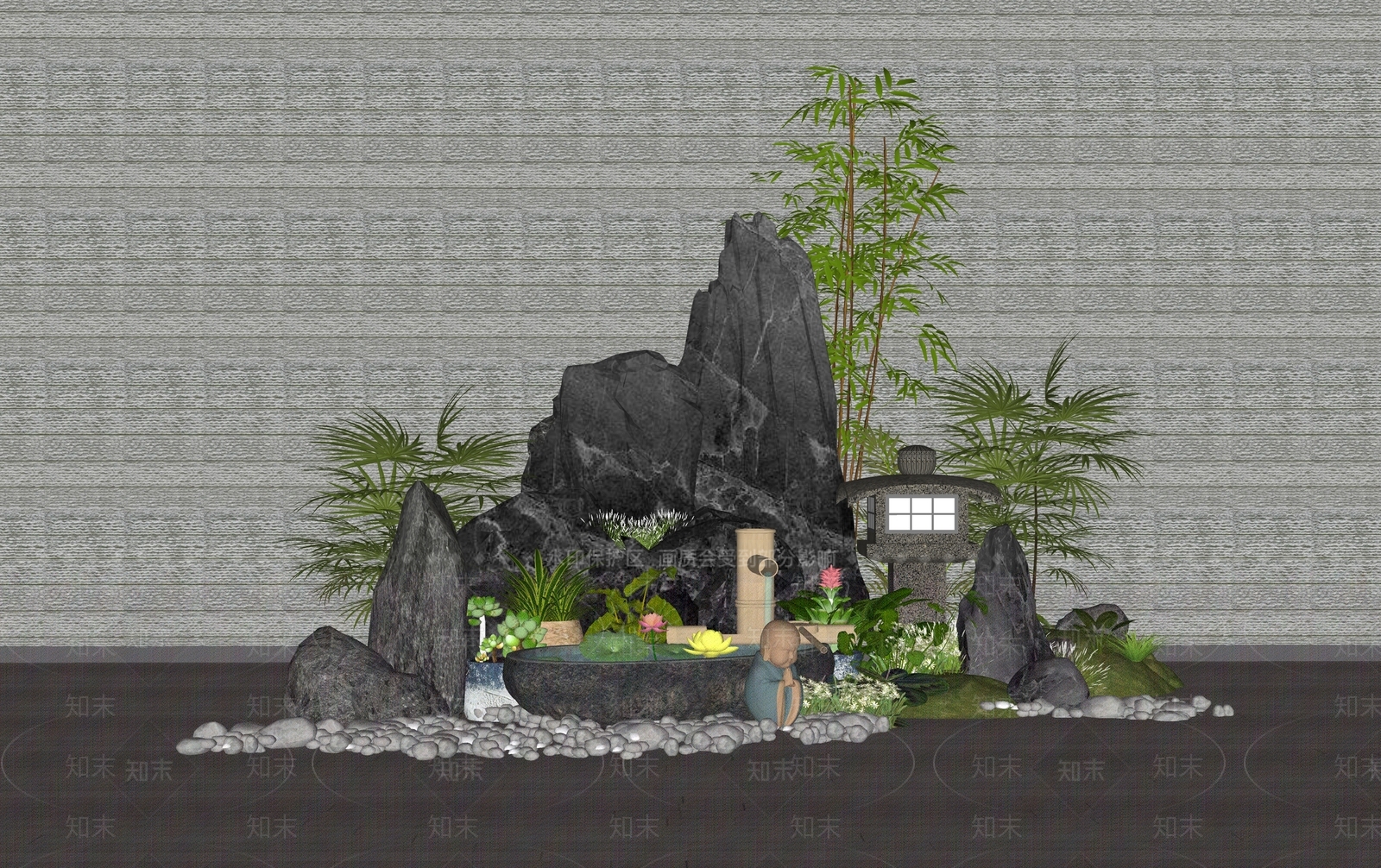 植物组合SU模型下载【ID:1173823907】