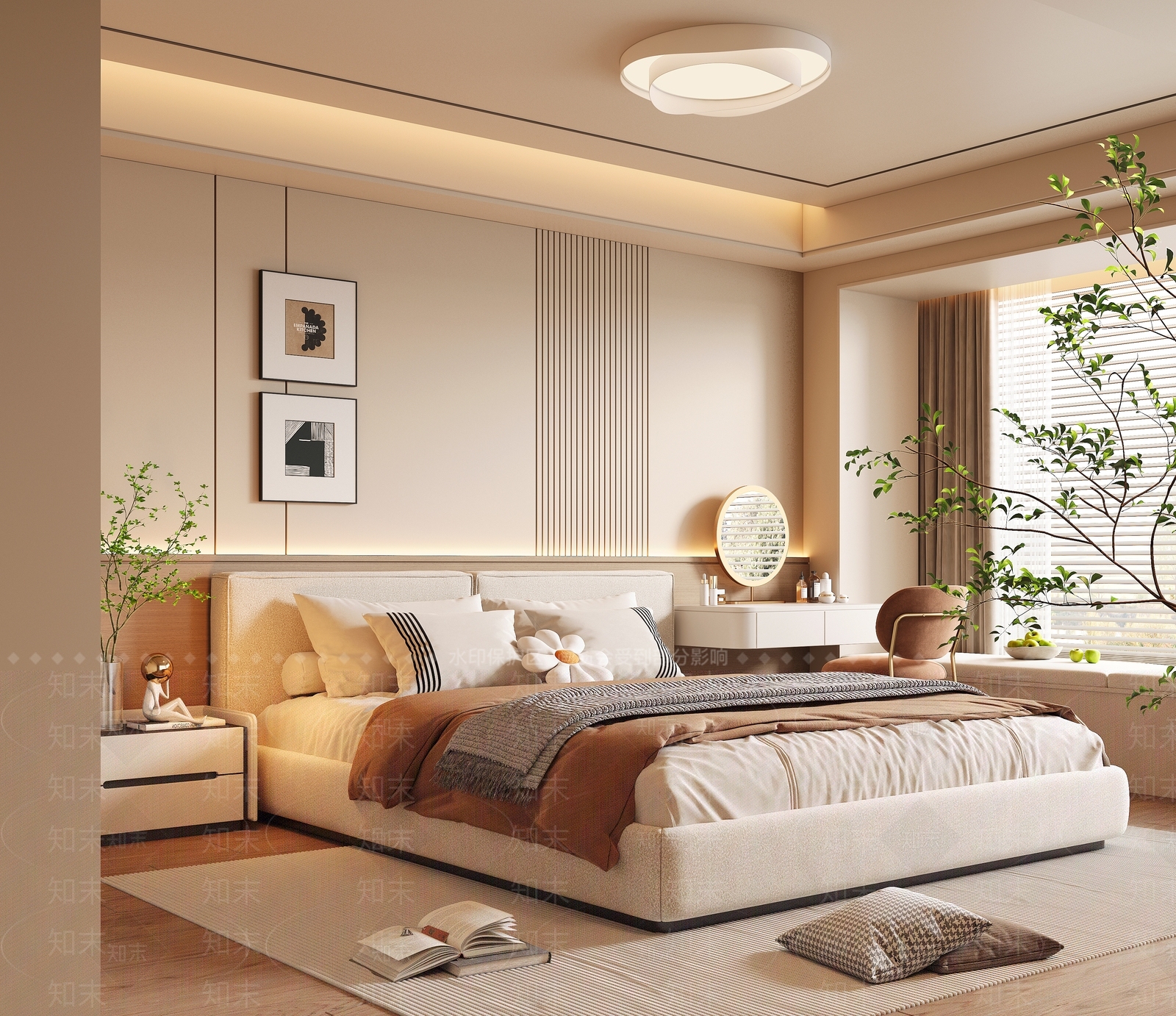 现代酒店客房3D模型下载【ID:1214785370】