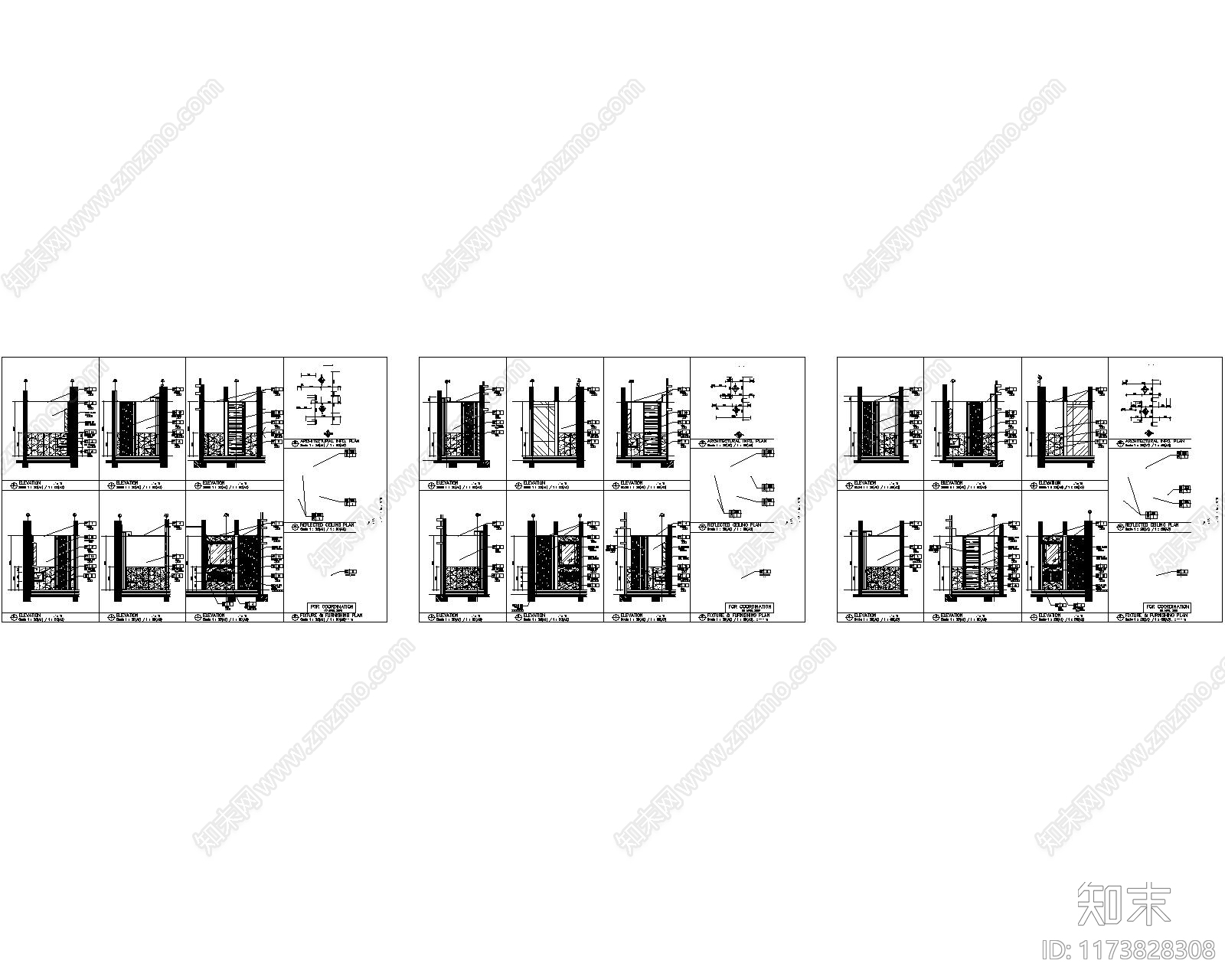 现代酒吧cad施工图下载【ID:1173828308】