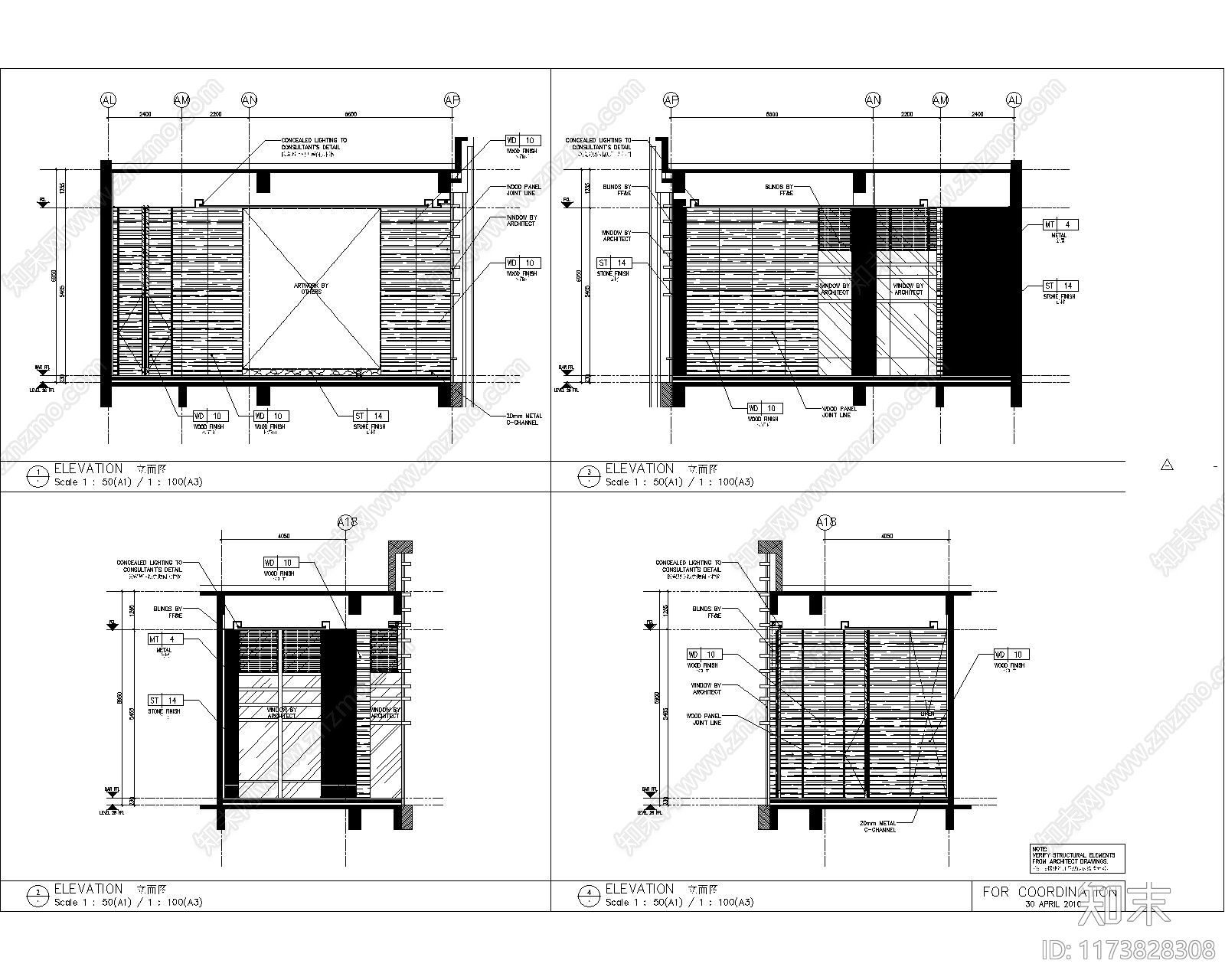 现代酒吧cad施工图下载【ID:1173828308】