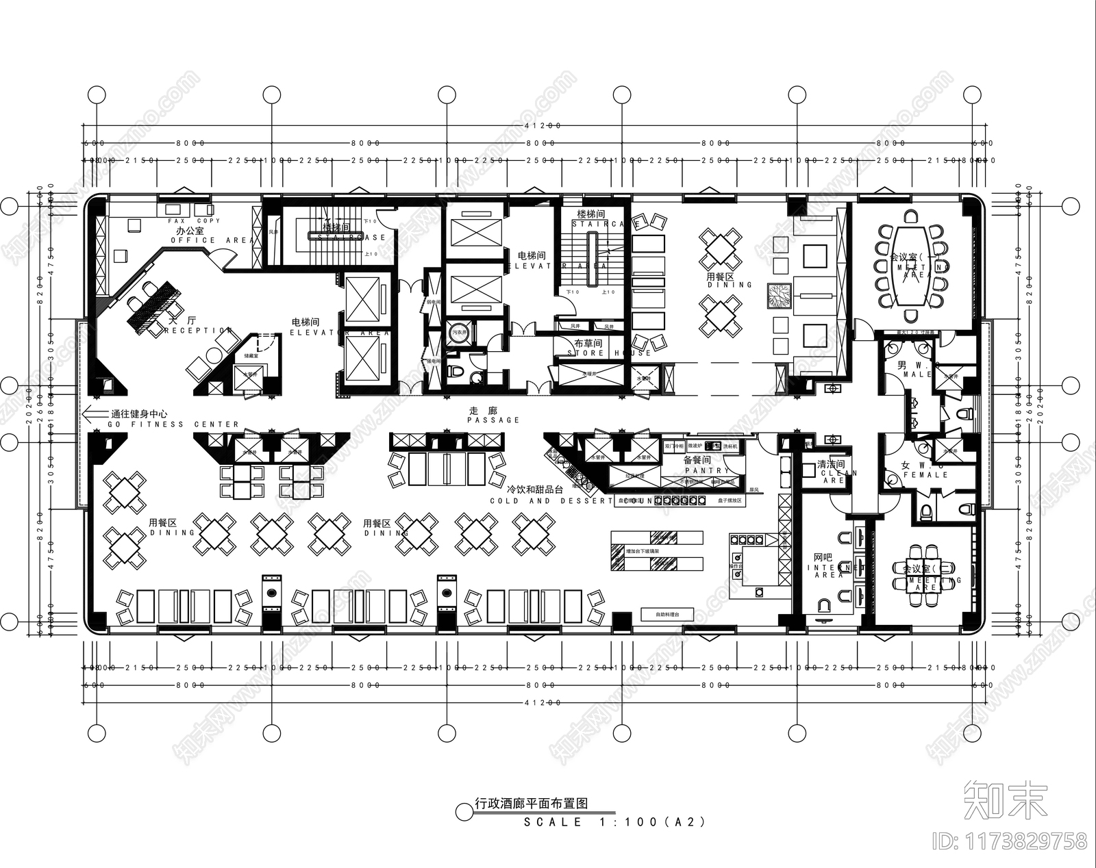 现代其他休闲娱乐空间cad施工图下载【ID:1173829758】