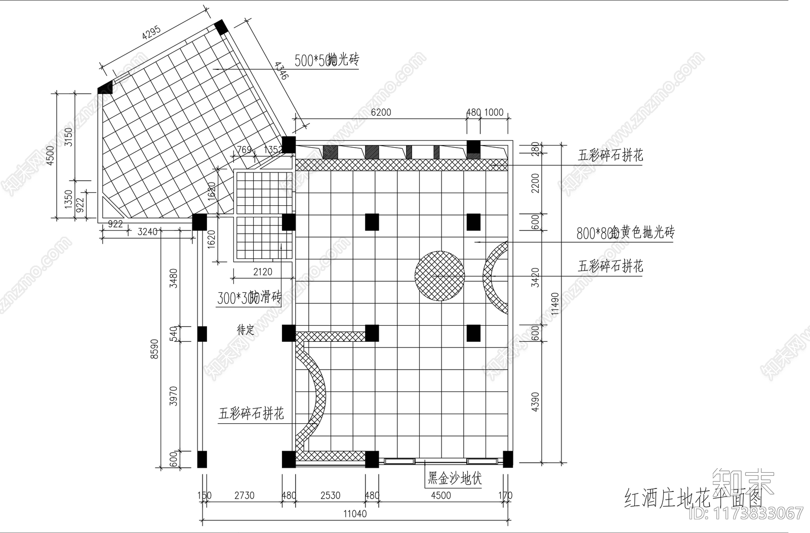 美式其他休闲娱乐空间施工图下载【ID:1173833067】