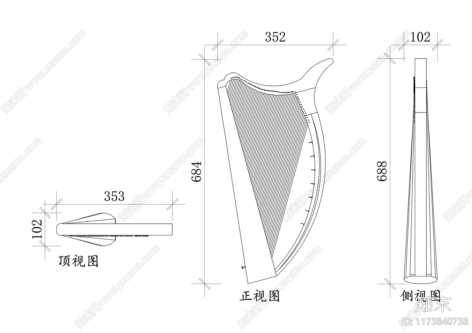 现代培训中心cad施工图下载【ID:1173840738】
