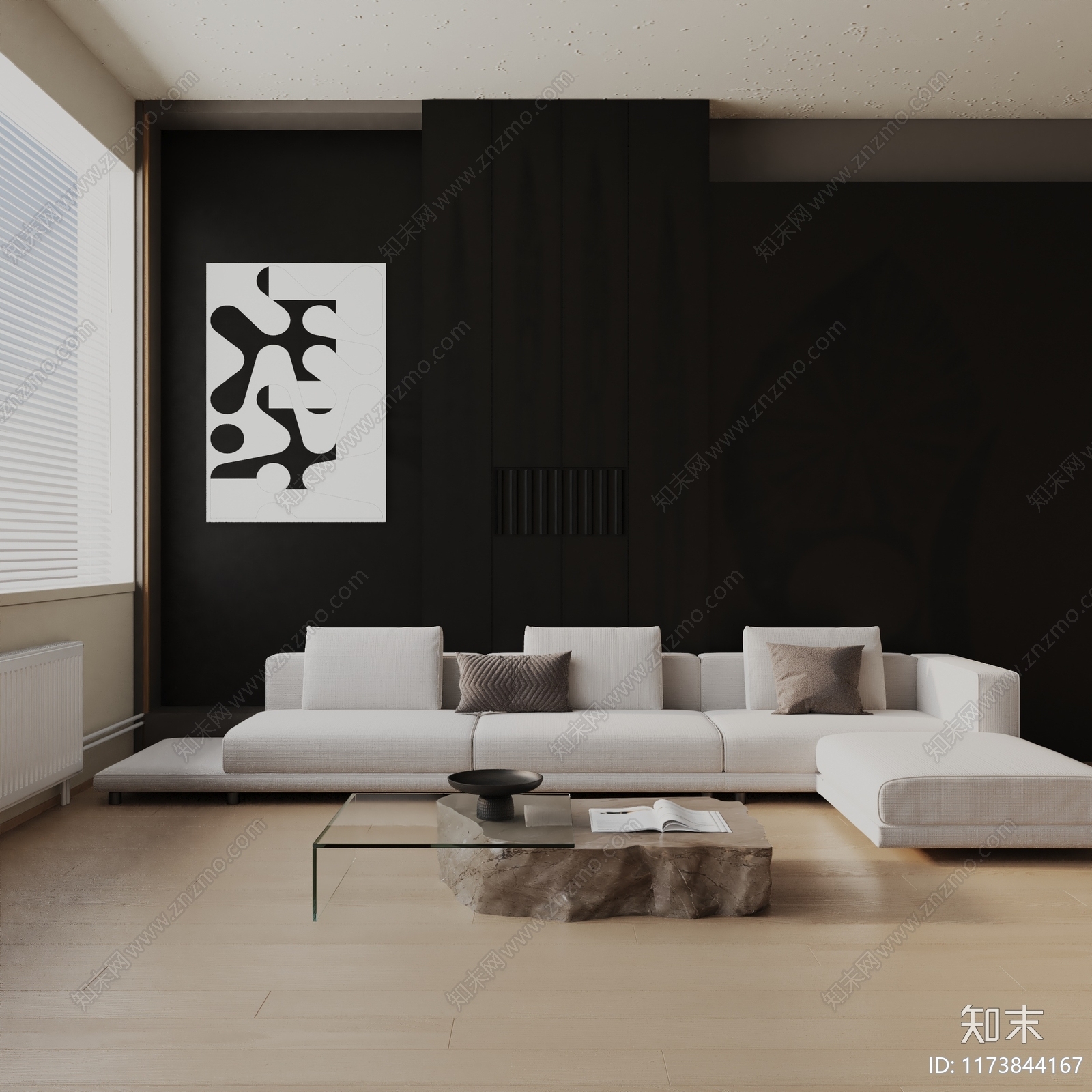 现代三人沙发3D模型下载【ID:1173844167】