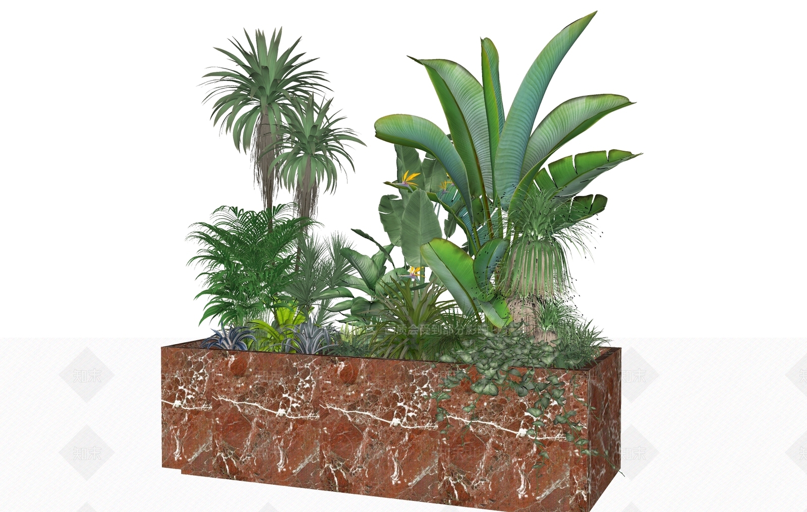 植物组合SU模型下载【ID:1173848148】