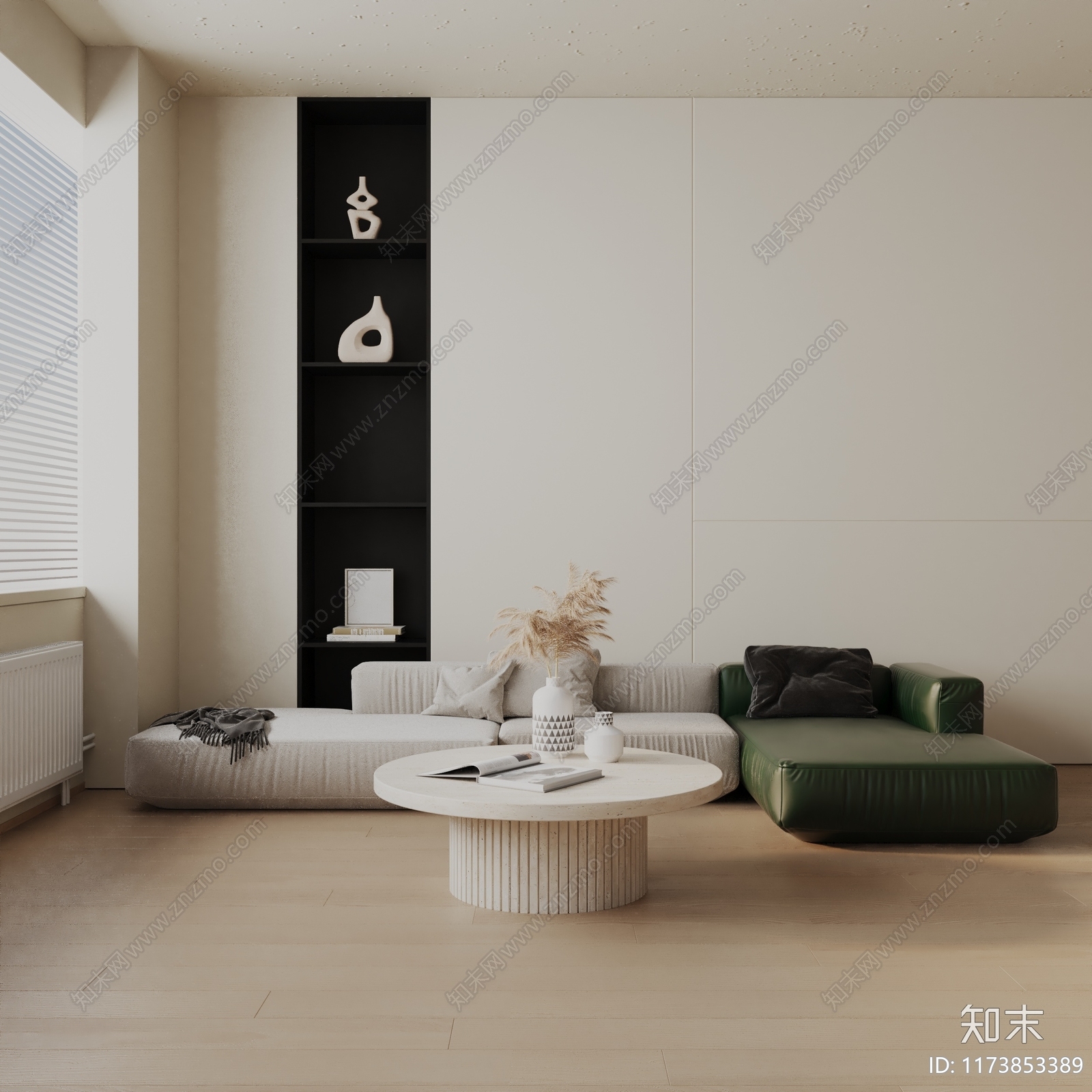 现代三人沙发3D模型下载【ID:1173853389】