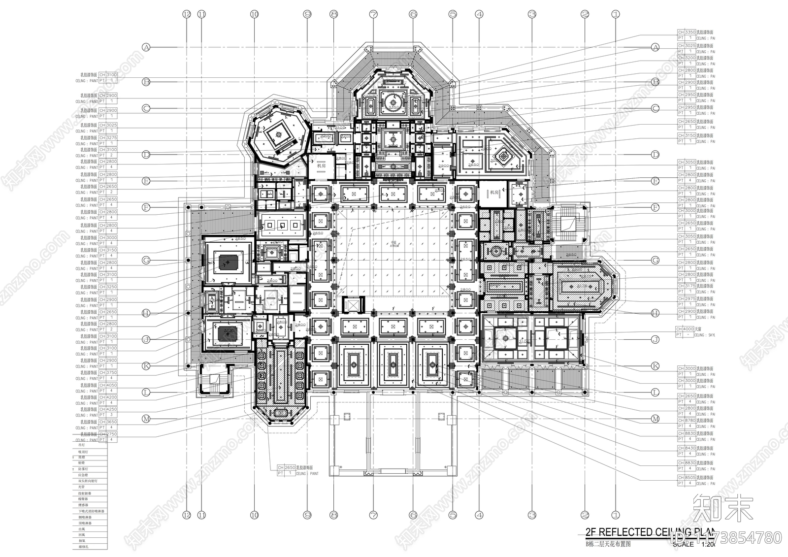 现代会所cad施工图下载【ID:1173854780】