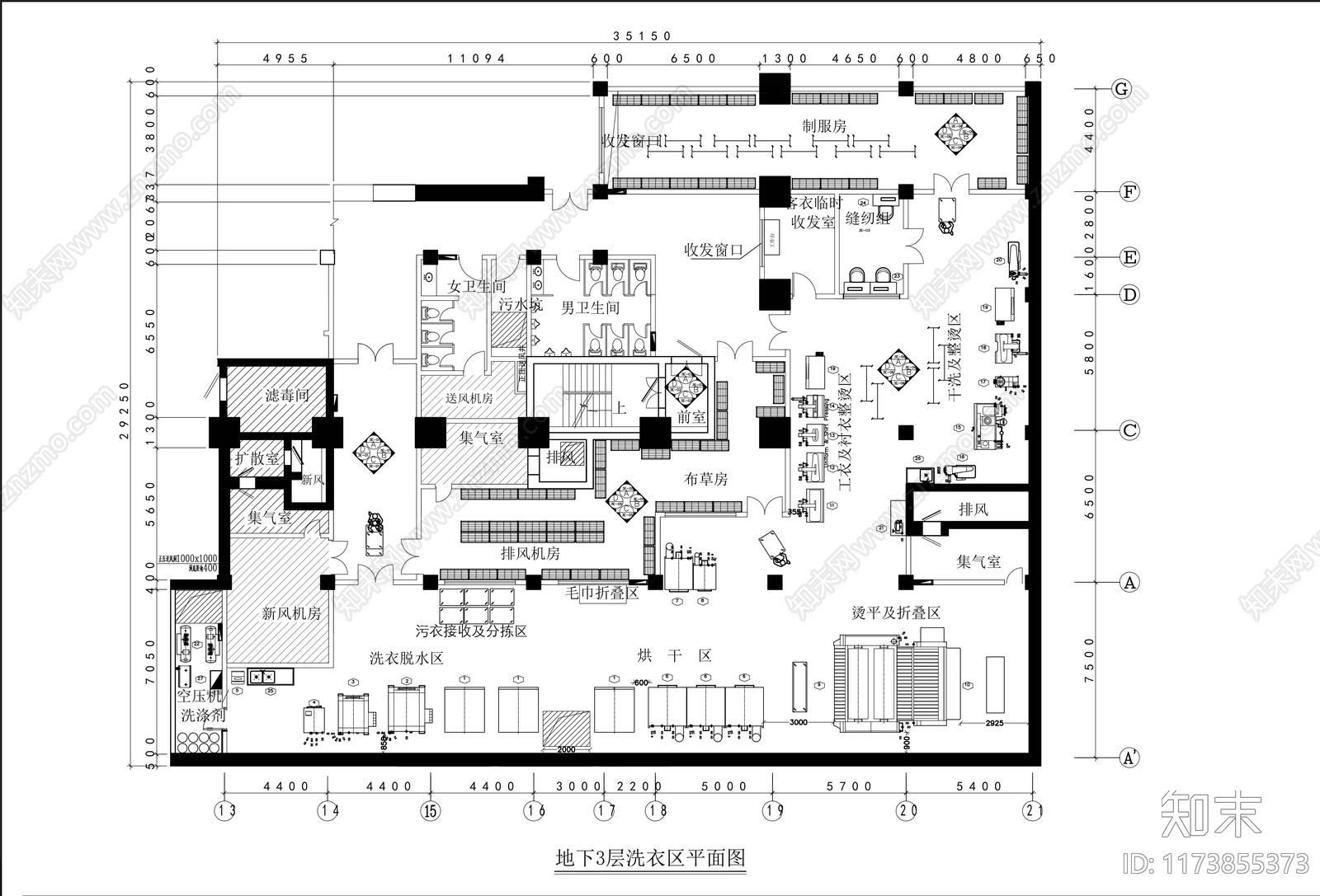 现代其他商业空间cad施工图下载【ID:1173855373】