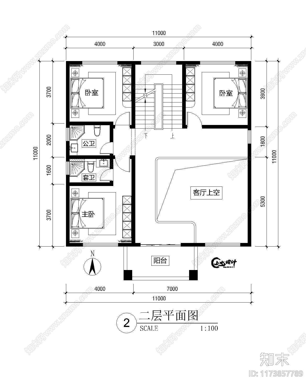 新中式欧式住宅楼建筑施工图下载【ID:1173857789】