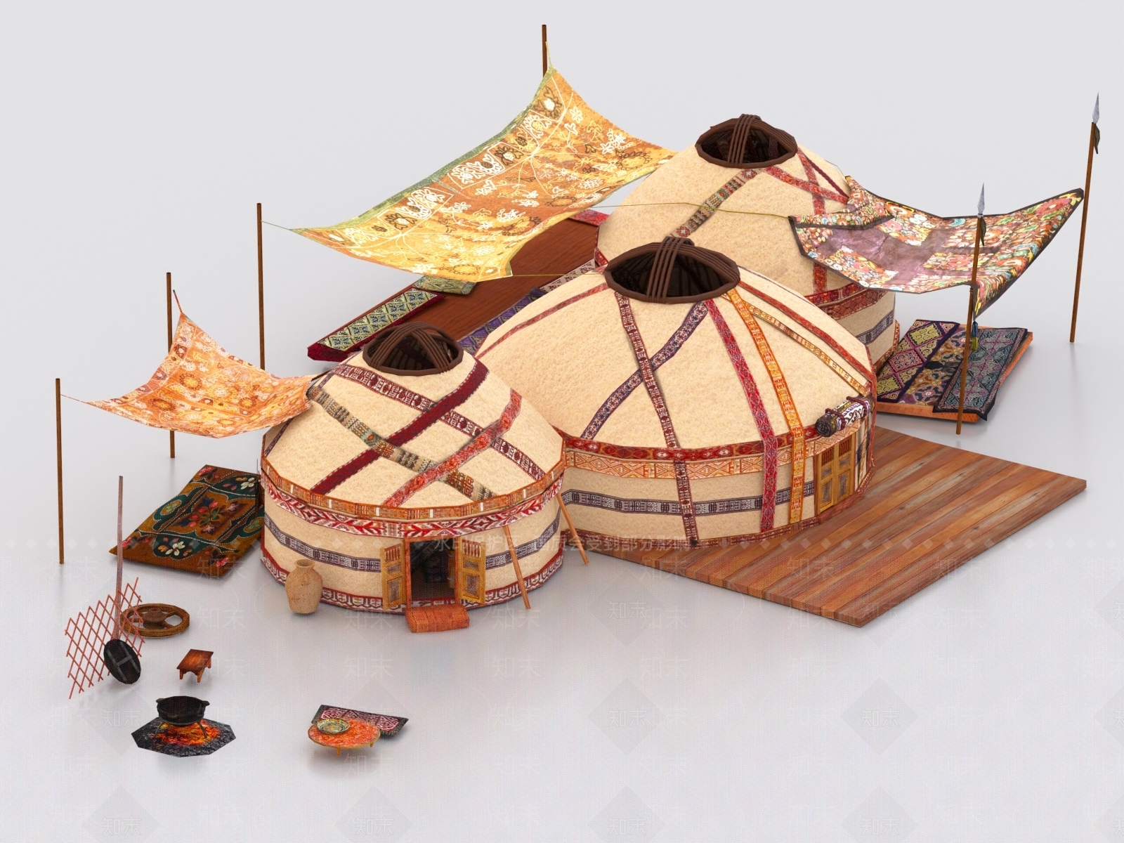 帐篷3D模型下载【ID:1173866661】