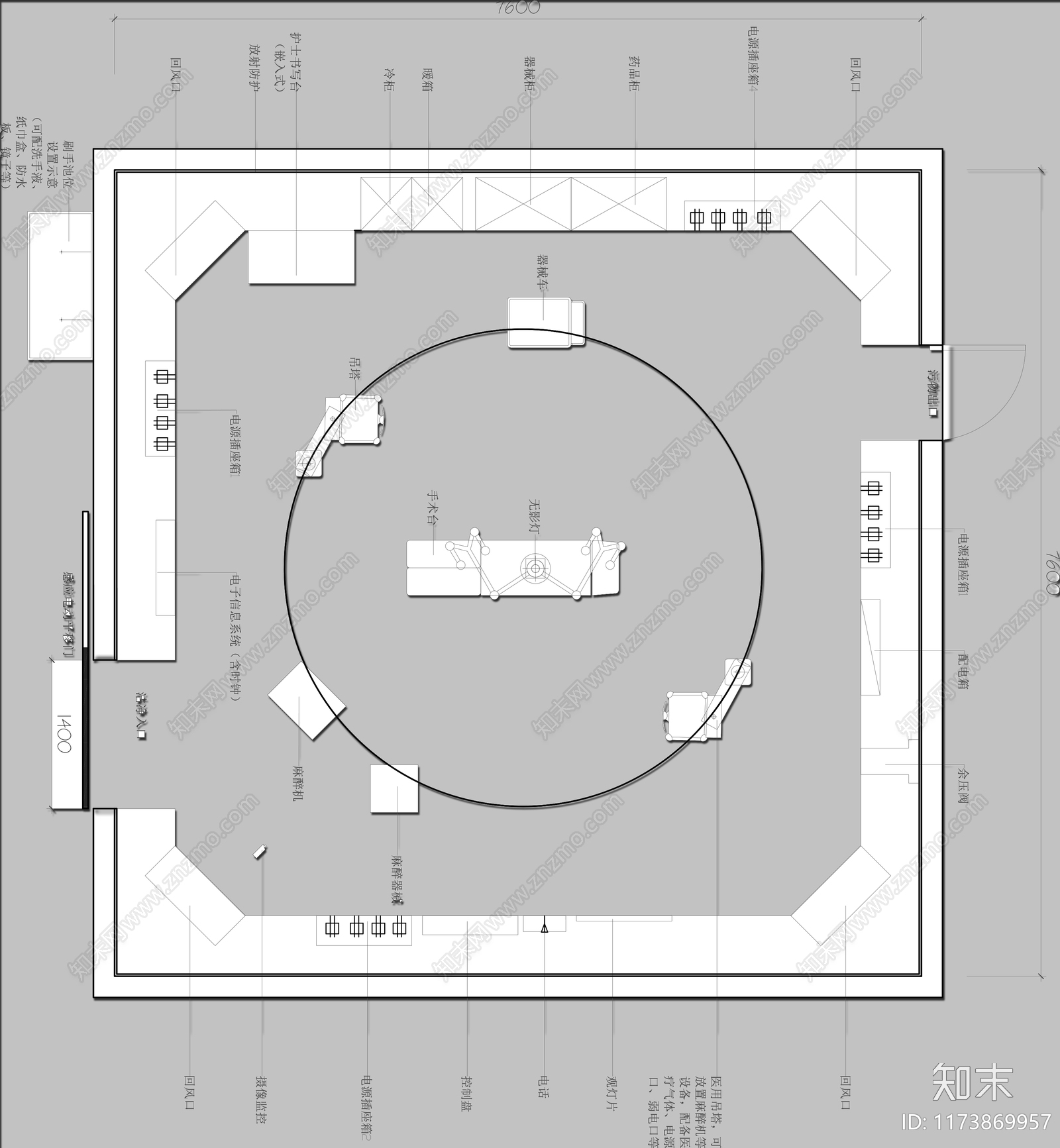 现代医院cad施工图下载【ID:1173869957】
