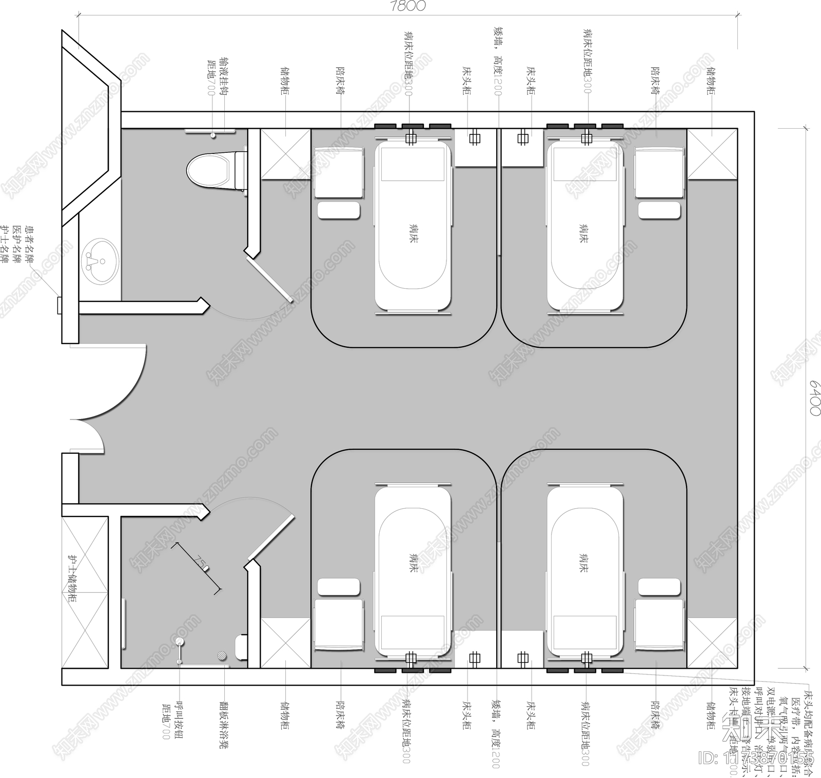现代医院cad施工图下载【ID:1173870155】