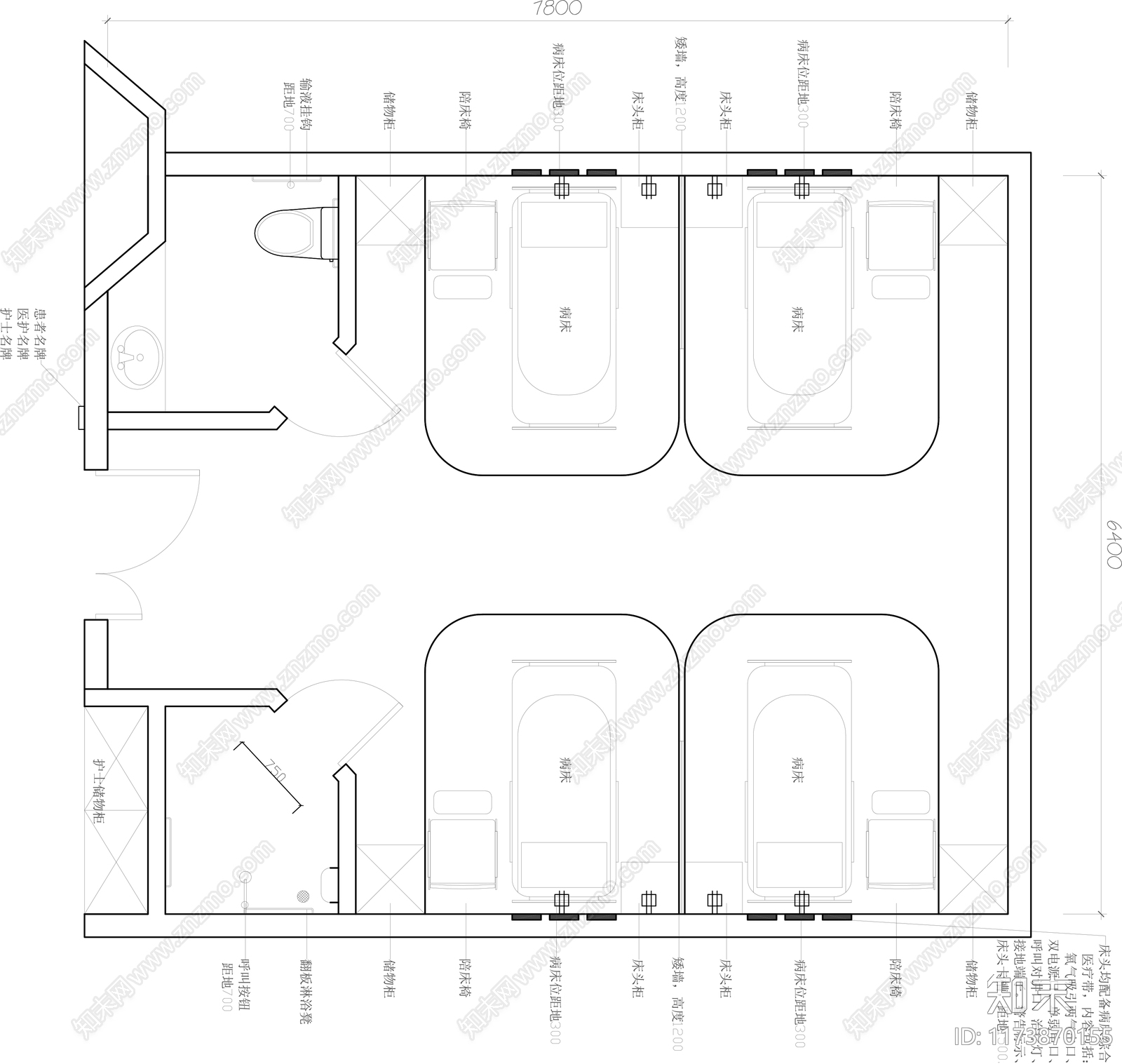 现代医院cad施工图下载【ID:1173870155】