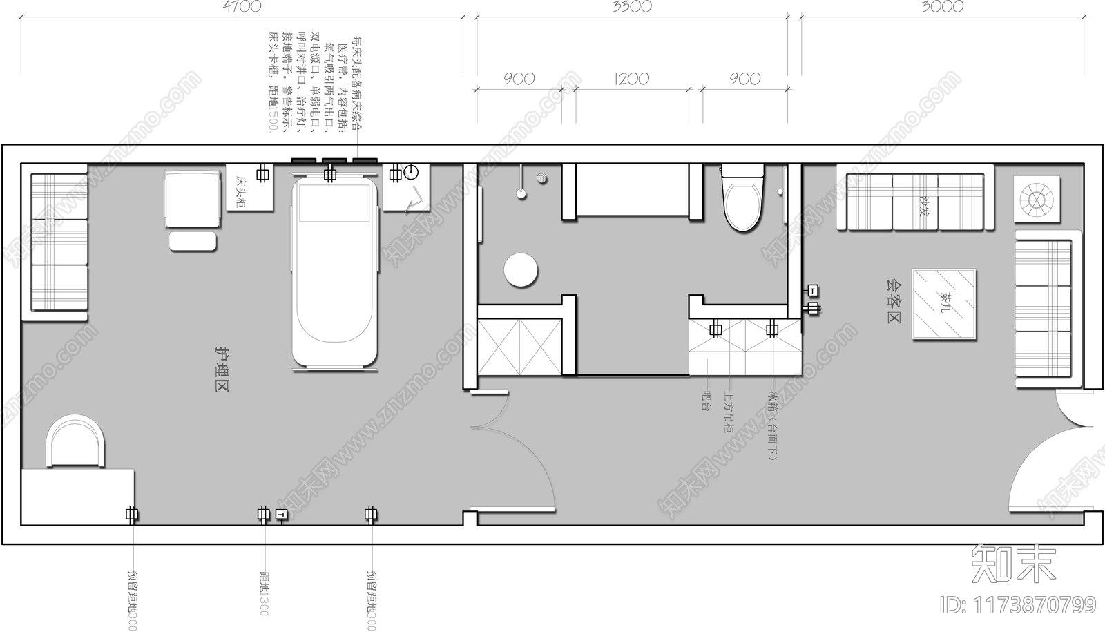 现代医院cad施工图下载【ID:1173870799】