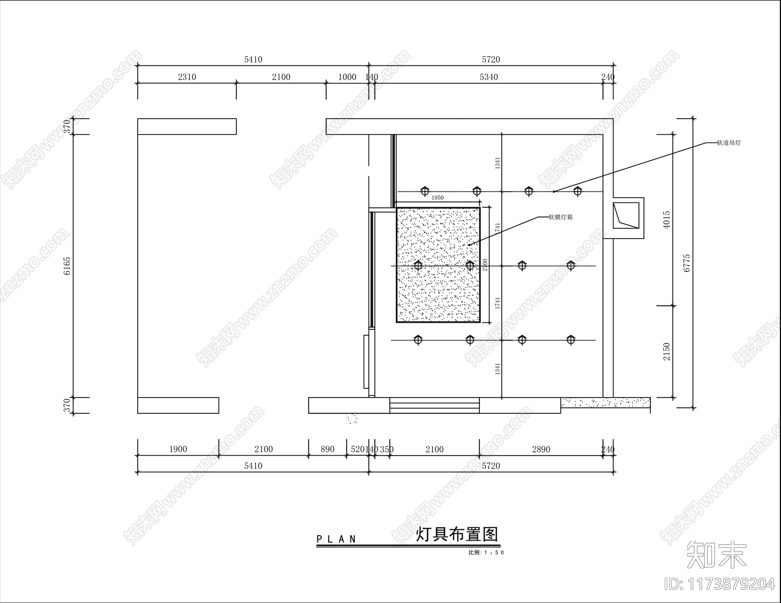 现代文创店cad施工图下载【ID:1173879204】